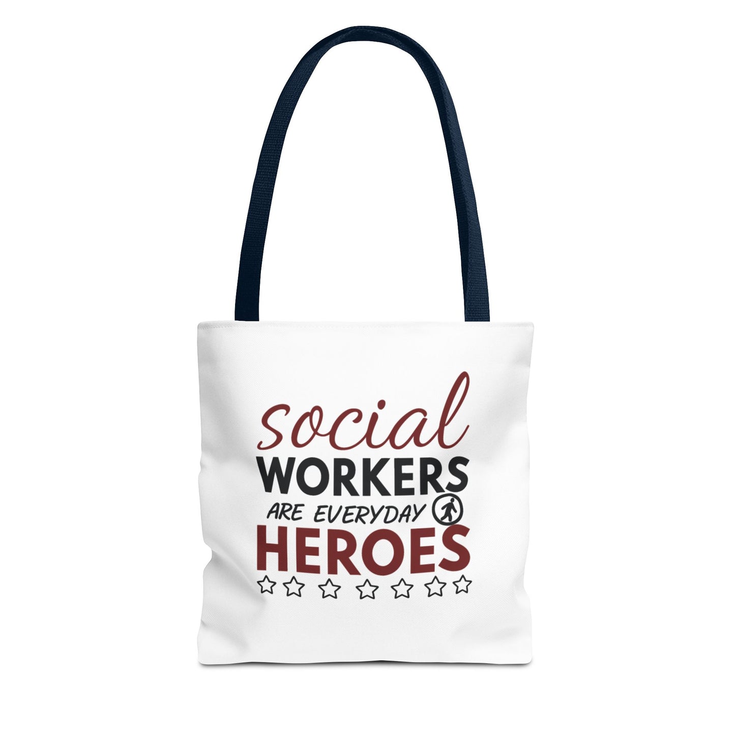 Social Worker Tote Bag — "Social Workers Are Everyday Heroes" / "Social Worker Change the World" Reusable Gift