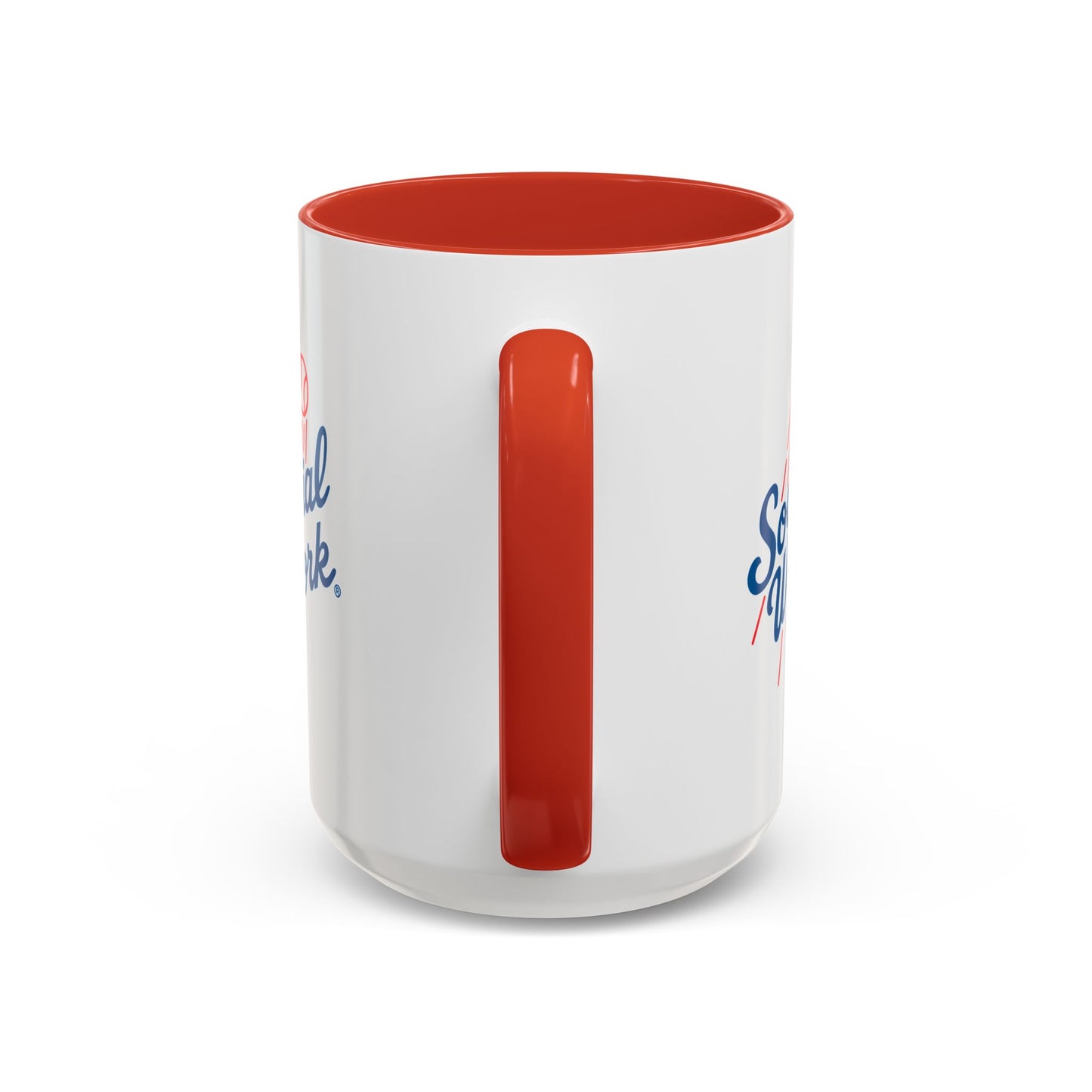 Social Work Baseball Coffee Mug — Retro Script Accent 15oz