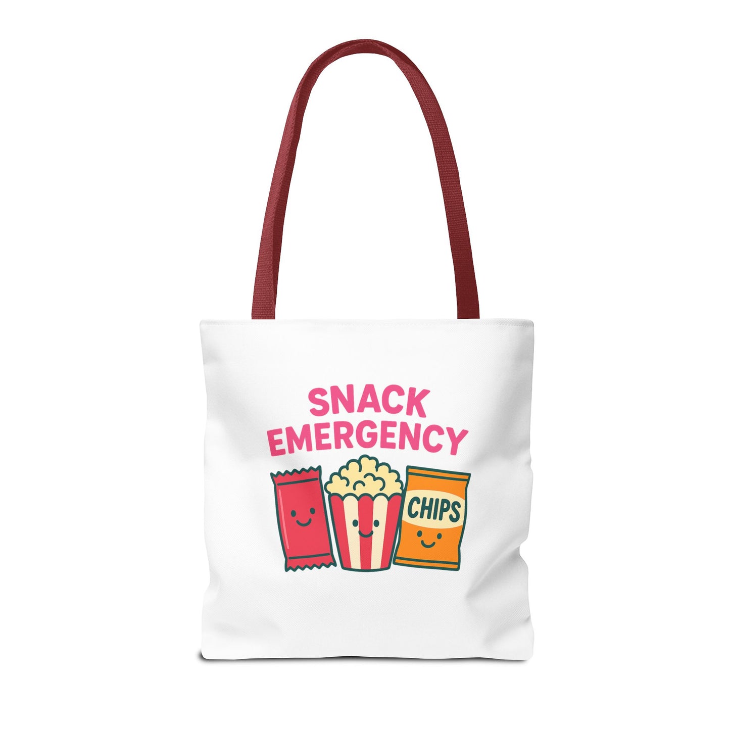 Snack Emergency Tote Bag — "This Is My Emergency Snack Bag" Cute Grocery/Everyday Carry (Social Work/Mental Health)