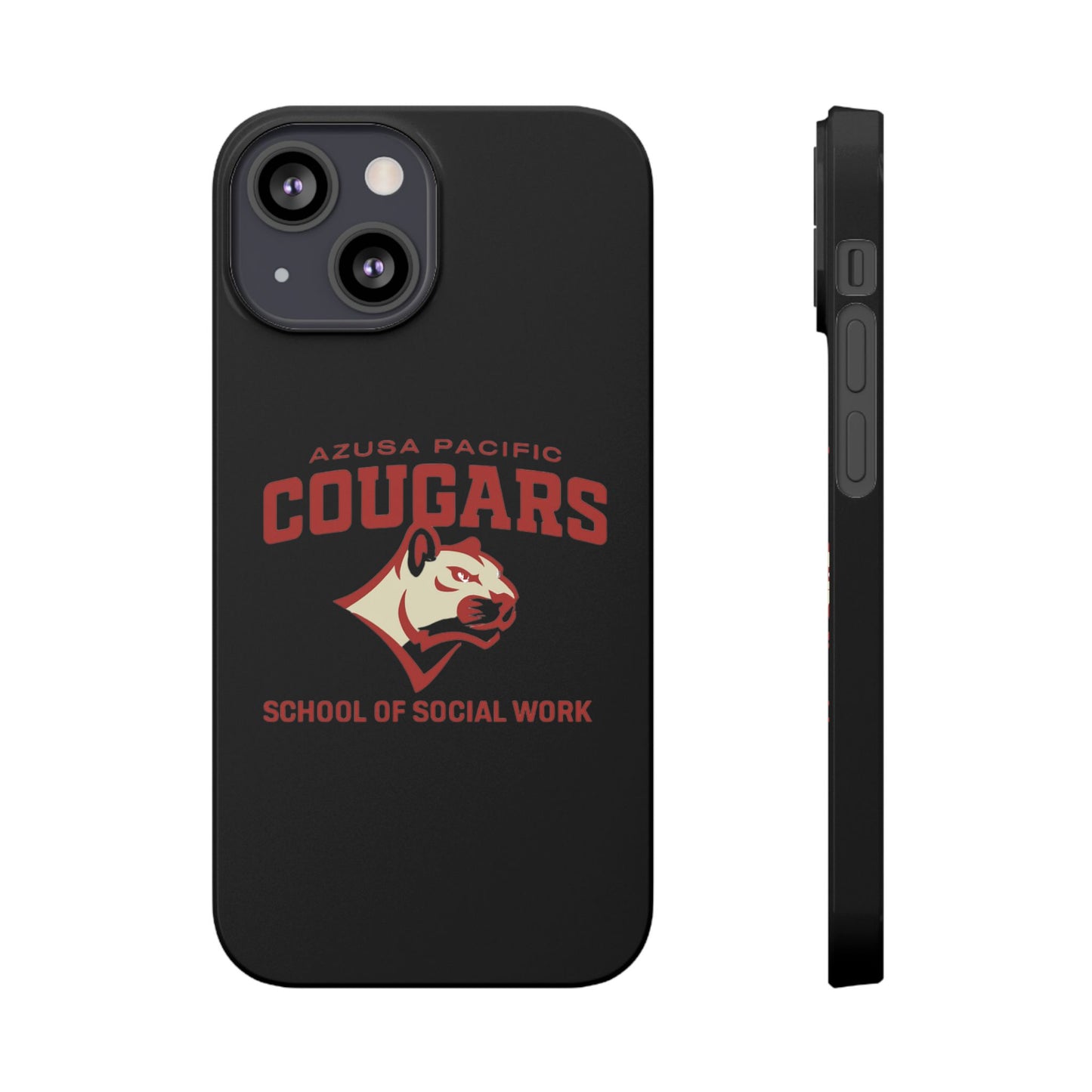 Azuza Pacific University - Slim I-Phone Case - School of Social Work (Black)