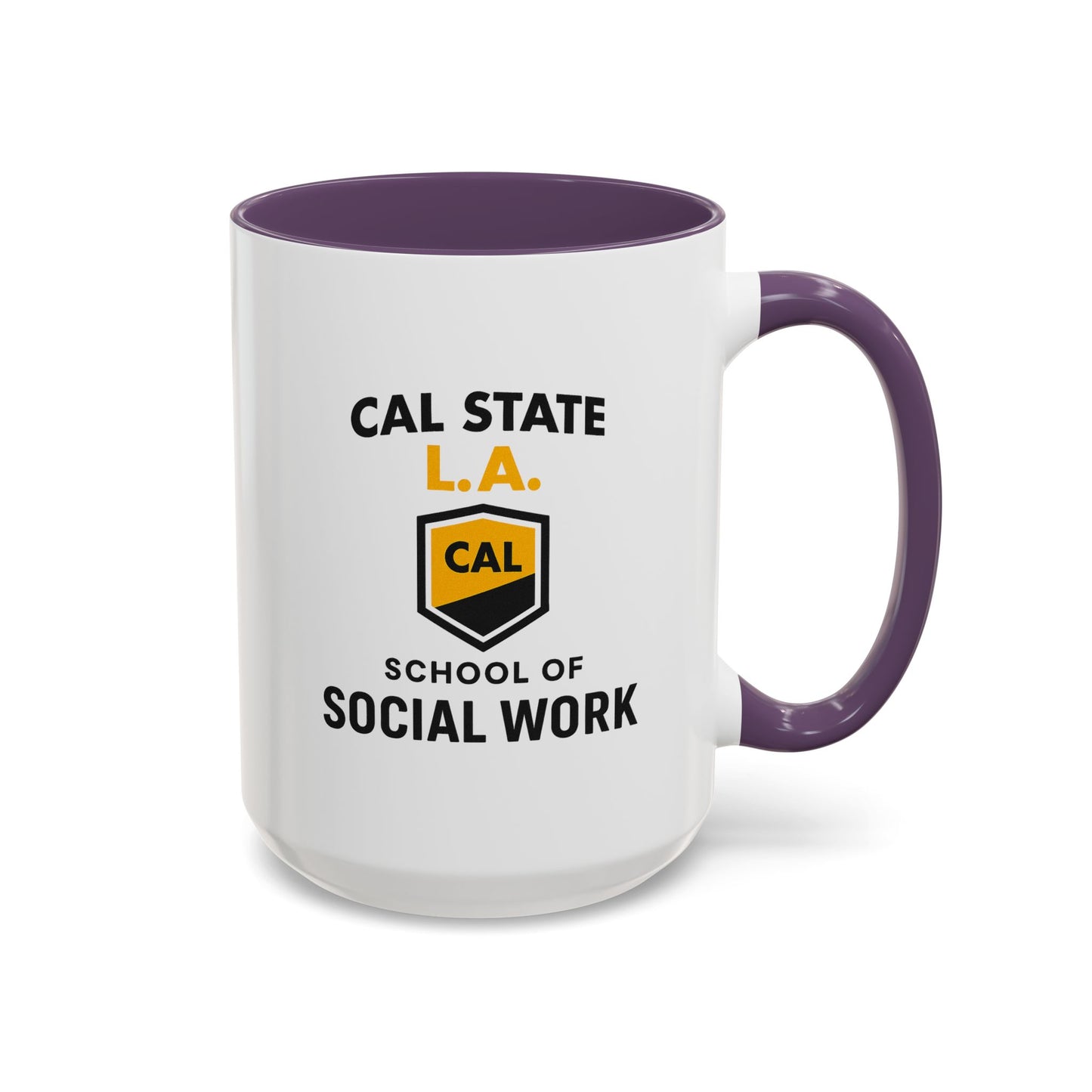 CSULA. - School of Social Work -Accent Mug - 15oz