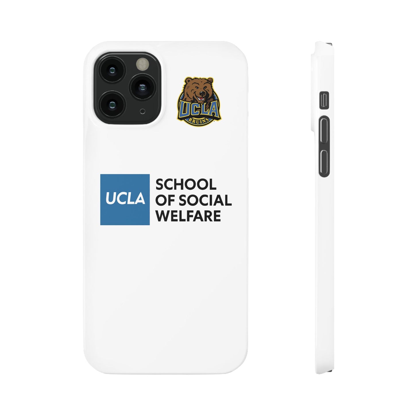 UCLA Slim I-Phone Case - School of Social Welfare (White)