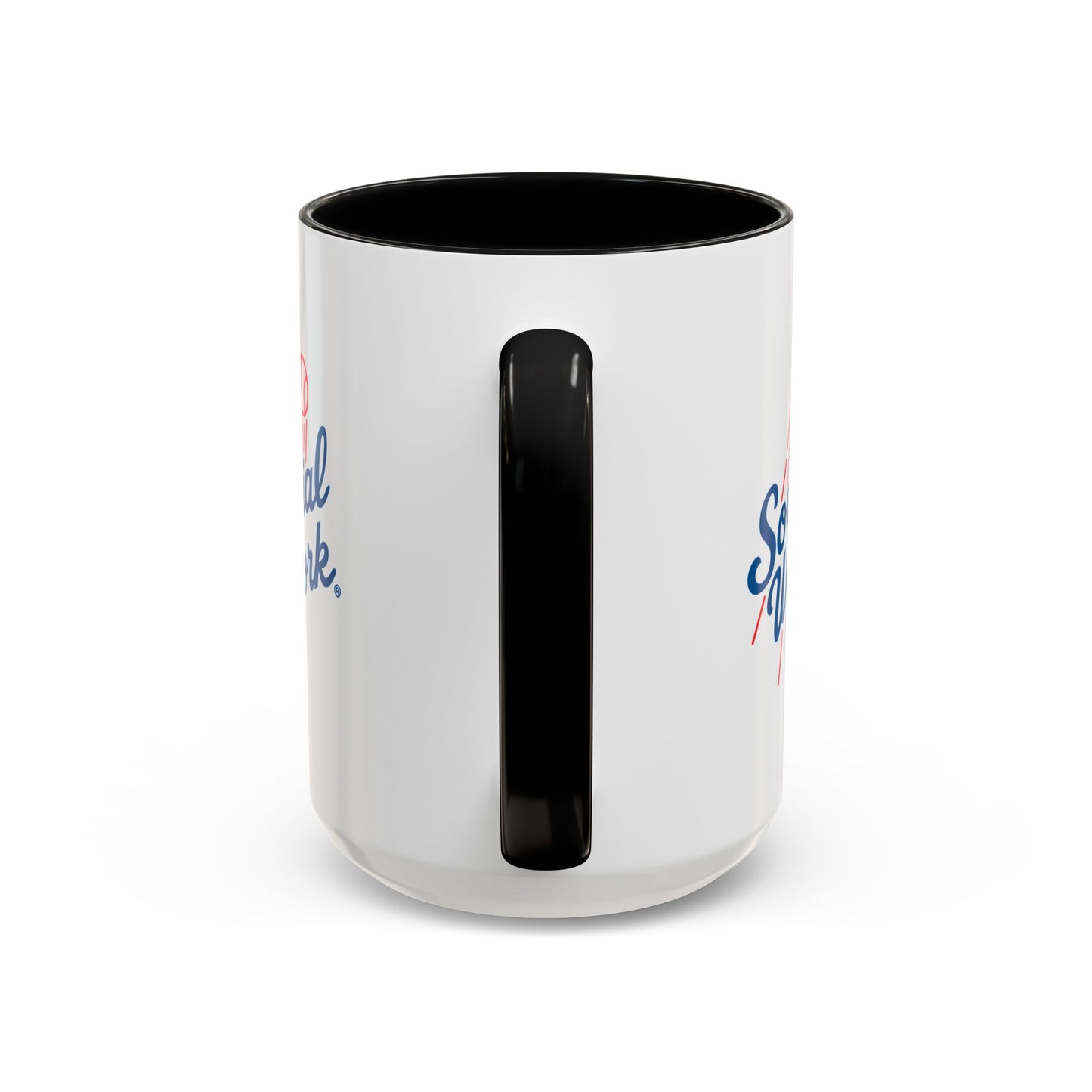 Social Work Baseball Coffee Mug — Retro Script Accent 15oz