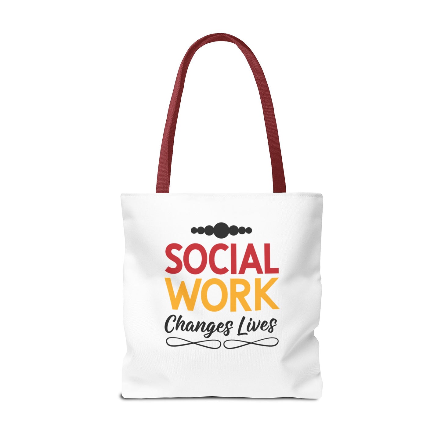 Social Worker Tote Bag — Inspirational "Social Workers Inspire Change" Two Side Design