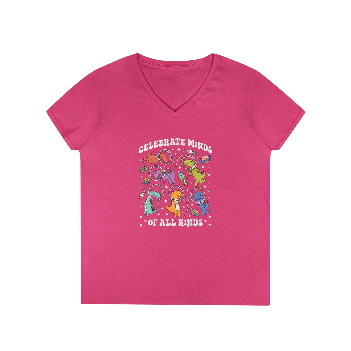 Celebrate Blinds of All Kinds V-Neck Tee - School Social Worker (Women's)