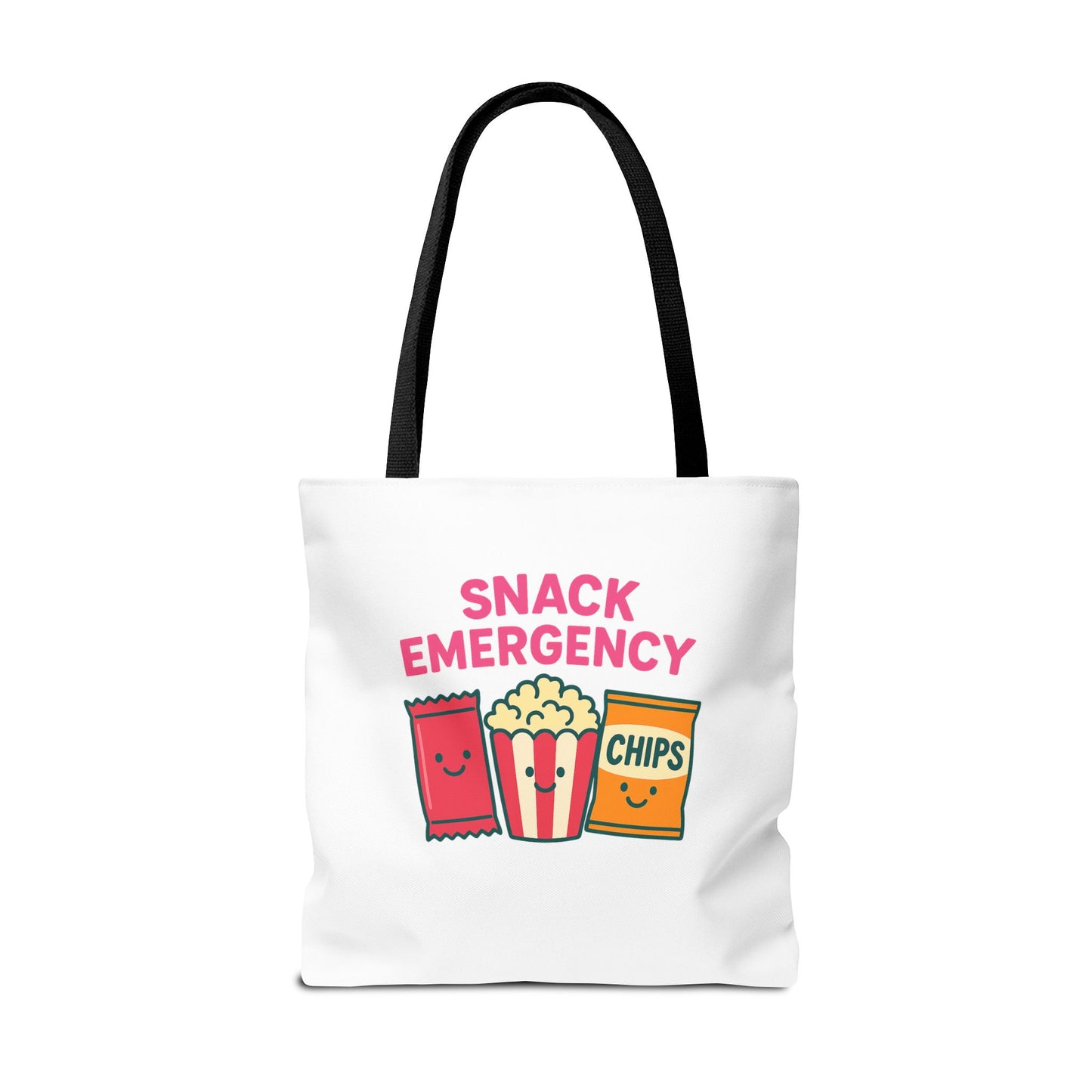 Snack Emergency Tote Bag — "This Is My Emergency Snack Bag" Cute Grocery/Everyday Carry (Social Work/Mental Health)