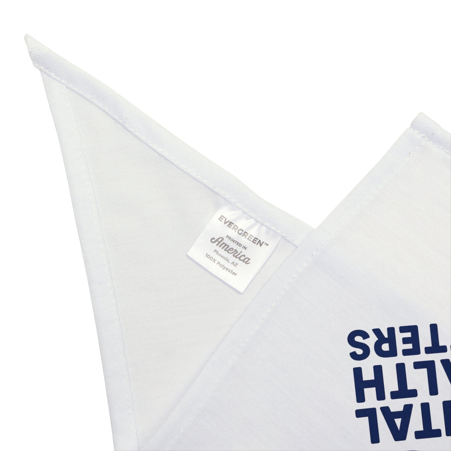 Mental Health Matters Pet Bandana - Paw Print Awareness Scarf for Dogs & Cats