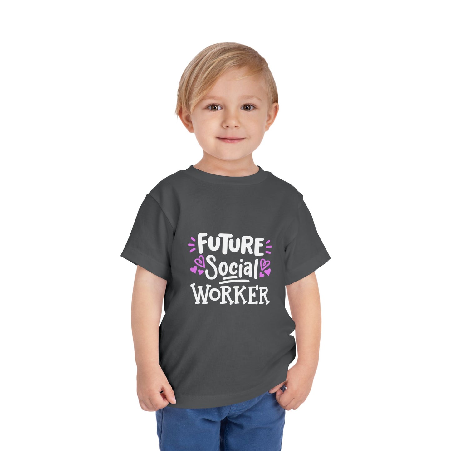 Toddler Tee — “Future Social Worker” Short Sleeve Shirt