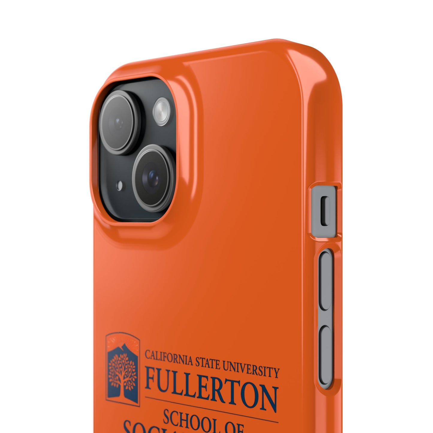 Cal State Fullerton University - Slim I-Phone Case - School of Social Work (Orange)