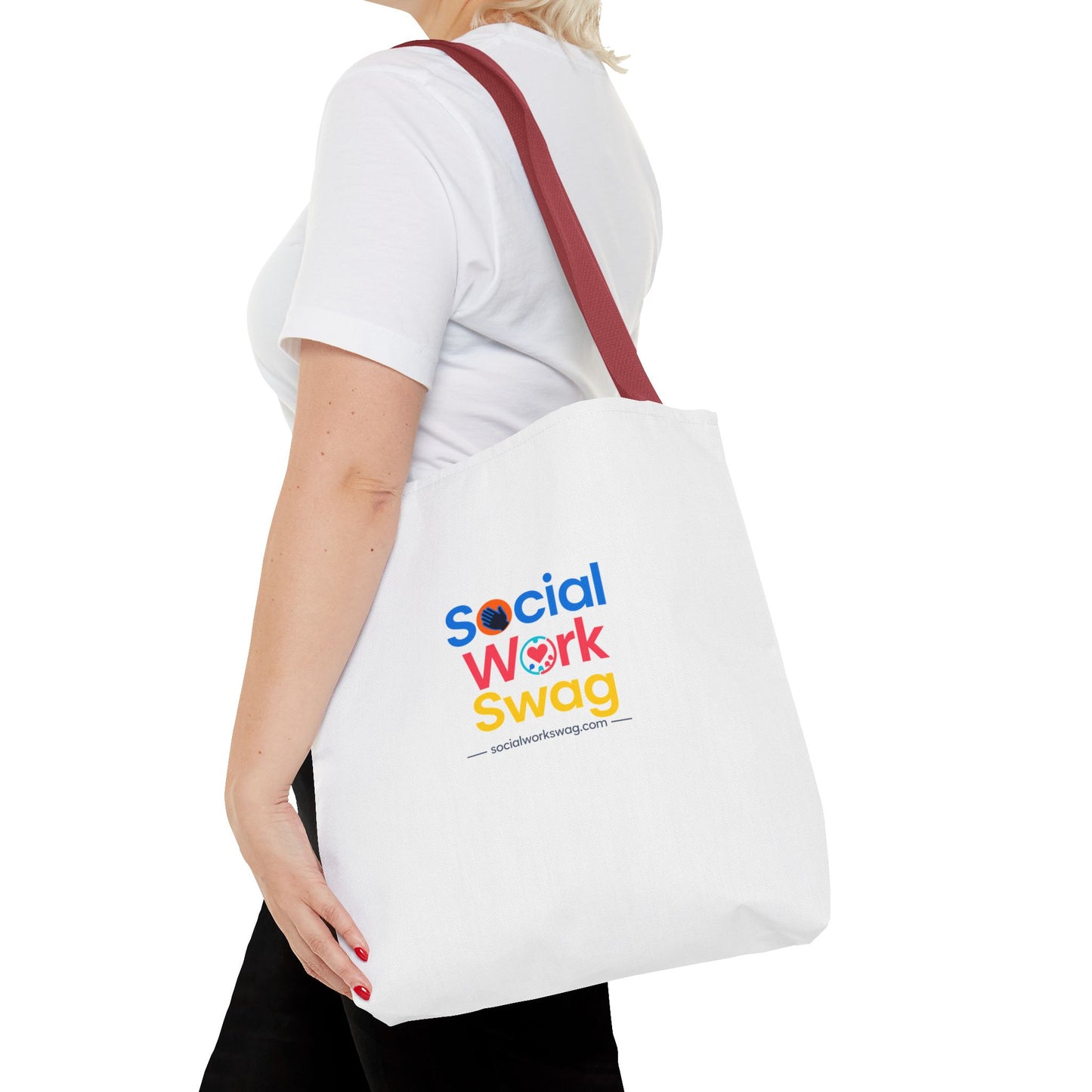Social Work Swag Tote Bag — Colorful Social Worker Gift Tote