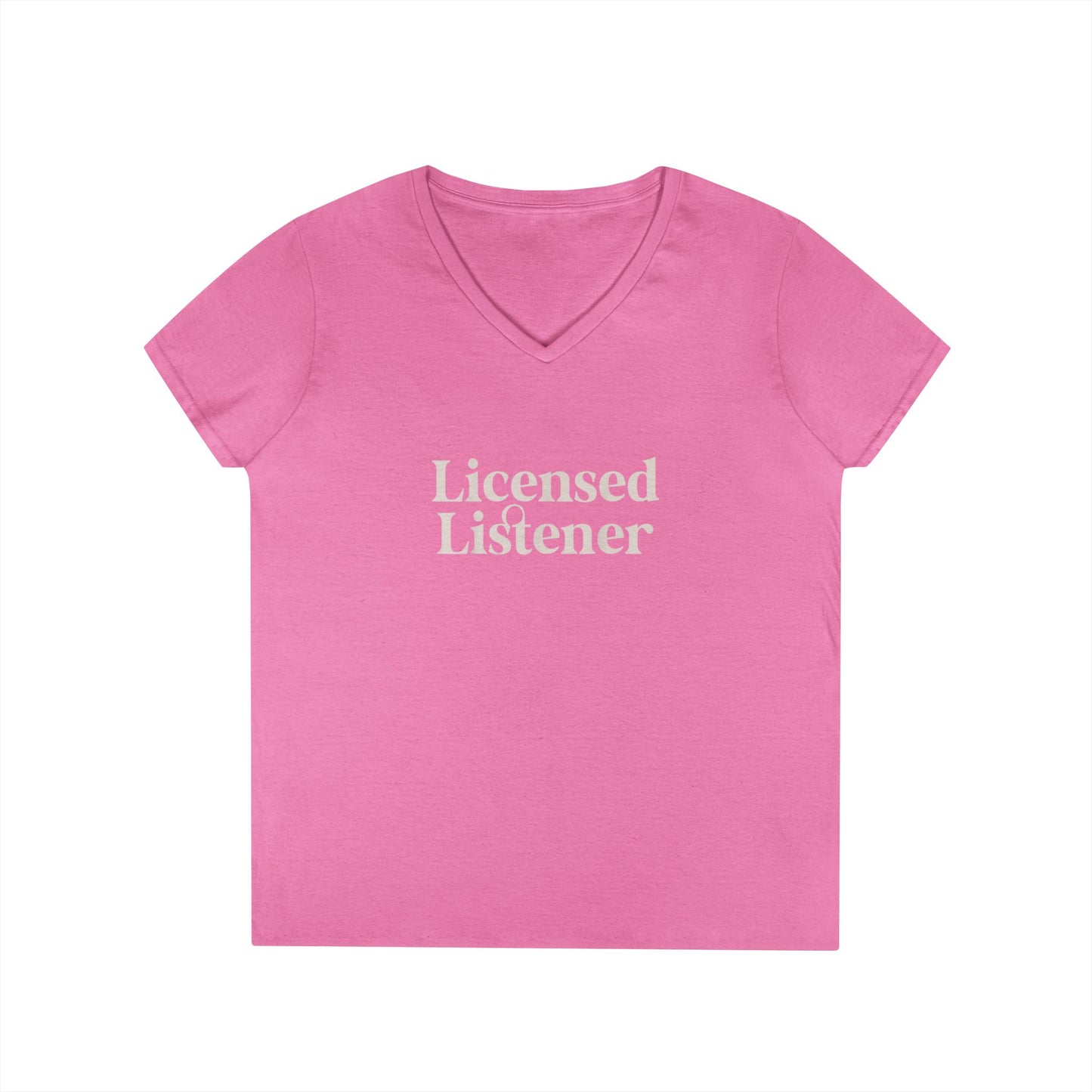 Women's Licensed Listener V-Neck T-Shirt - School Social Worker