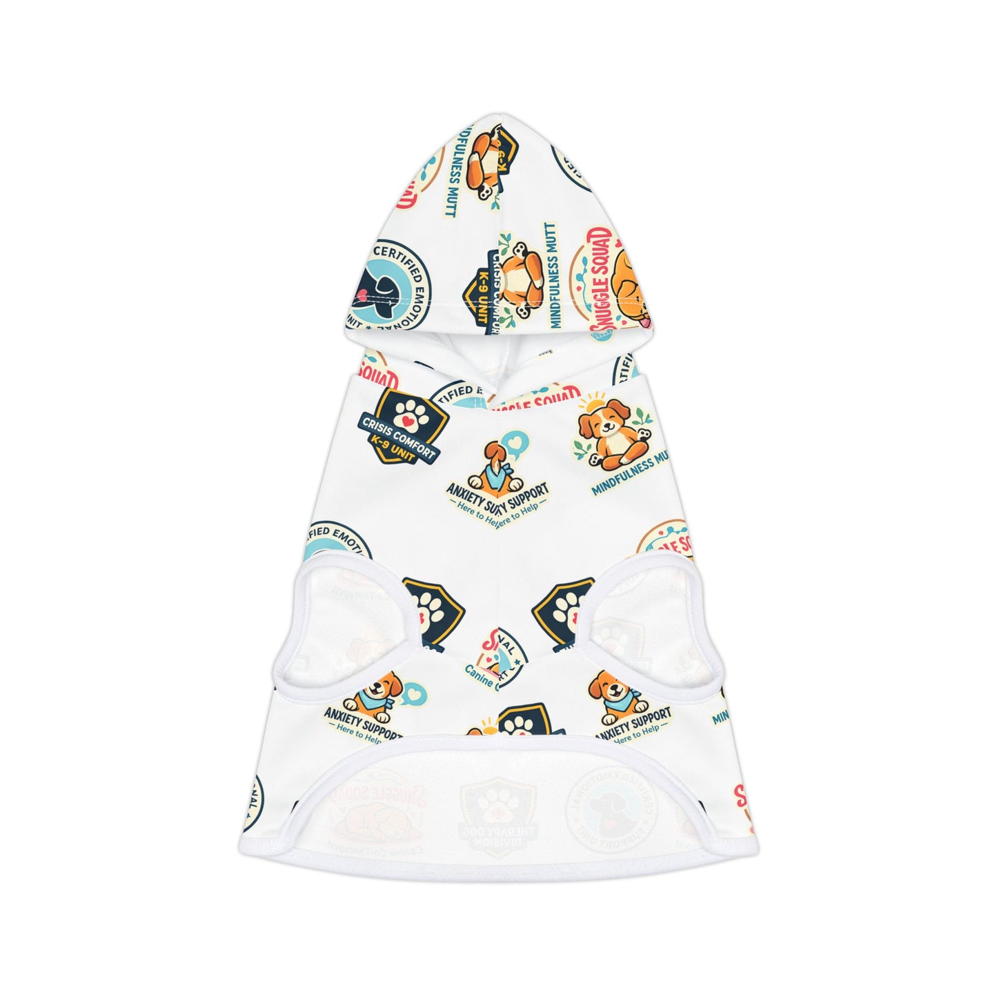 Pet Hoodie — Cute Support Badge Pattern Dog Hoodie