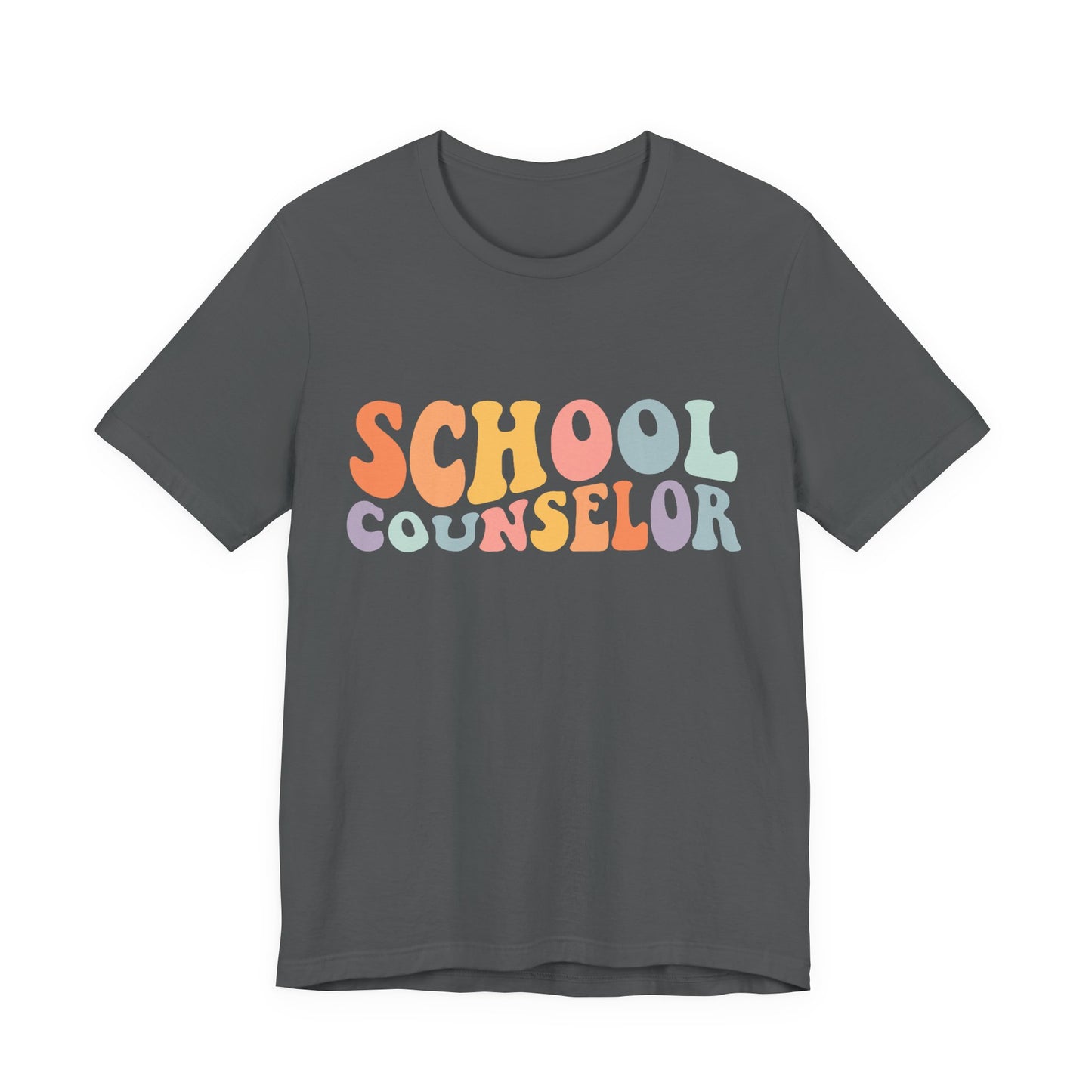 Unisex School Counselor Retro Shirt — Colorful Counseling Appreciation Tee