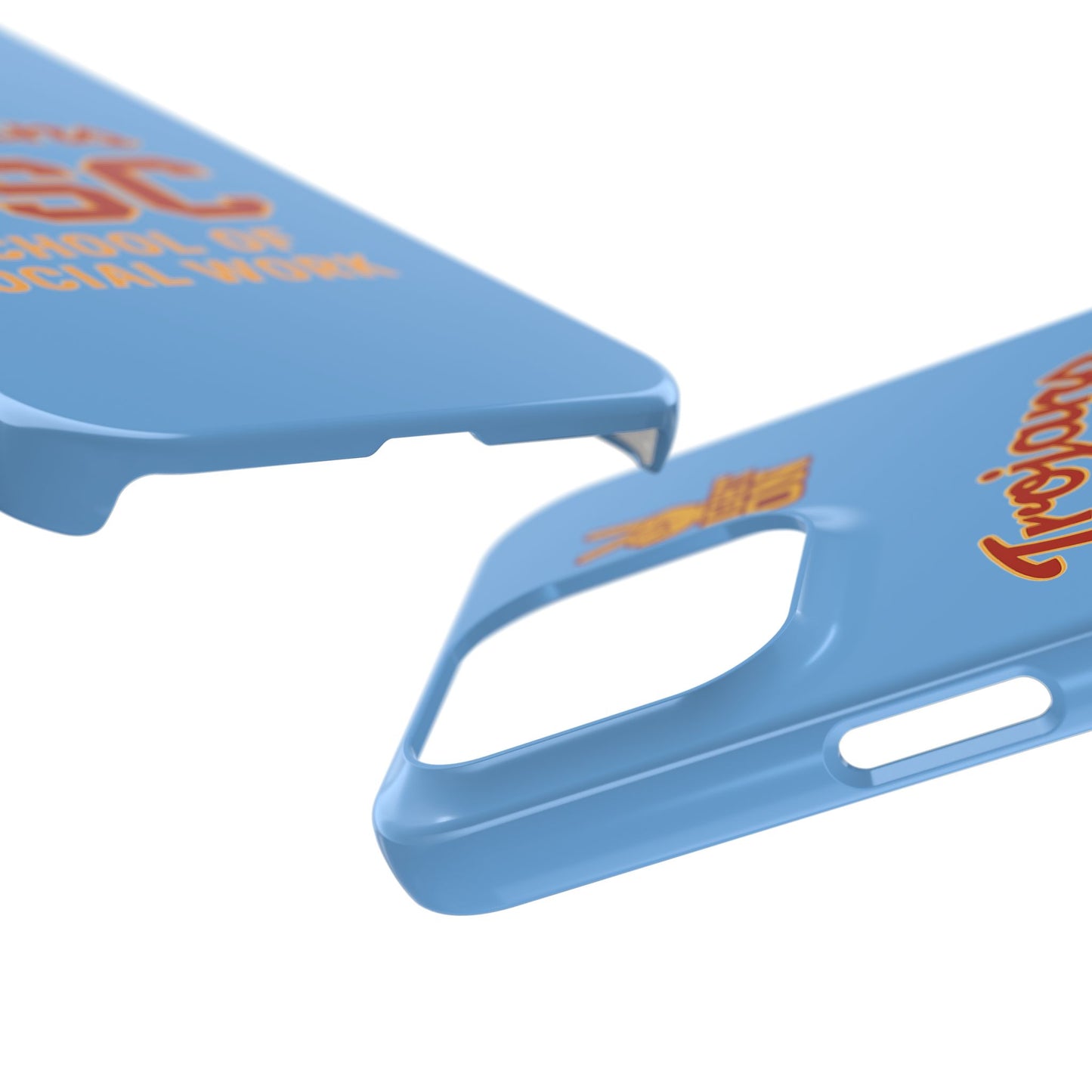 USC Trojans Slim I-Phone Case - School of Social Work (Light Blue)