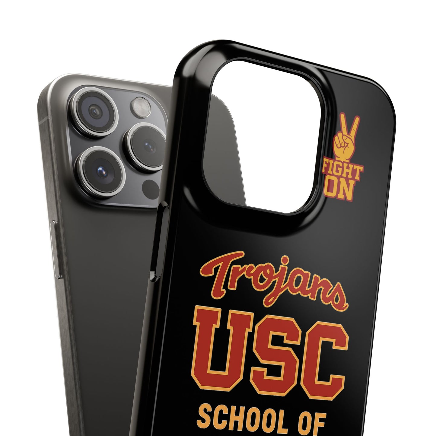 USC Trojans Slim I-Phone Case - School of Social Work (Black)