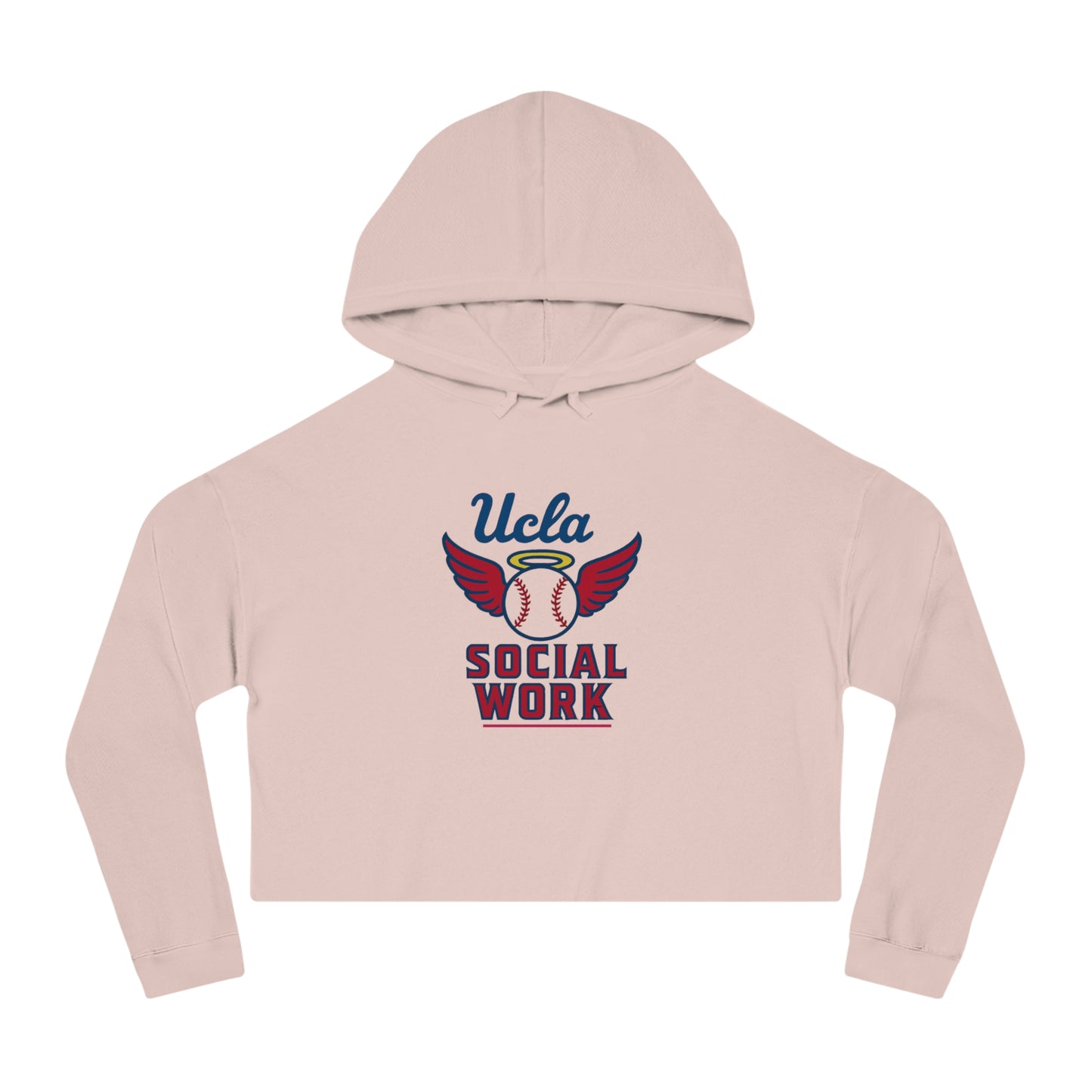 UCLA Social Work Women's Cropped Hooded Sweatshirt