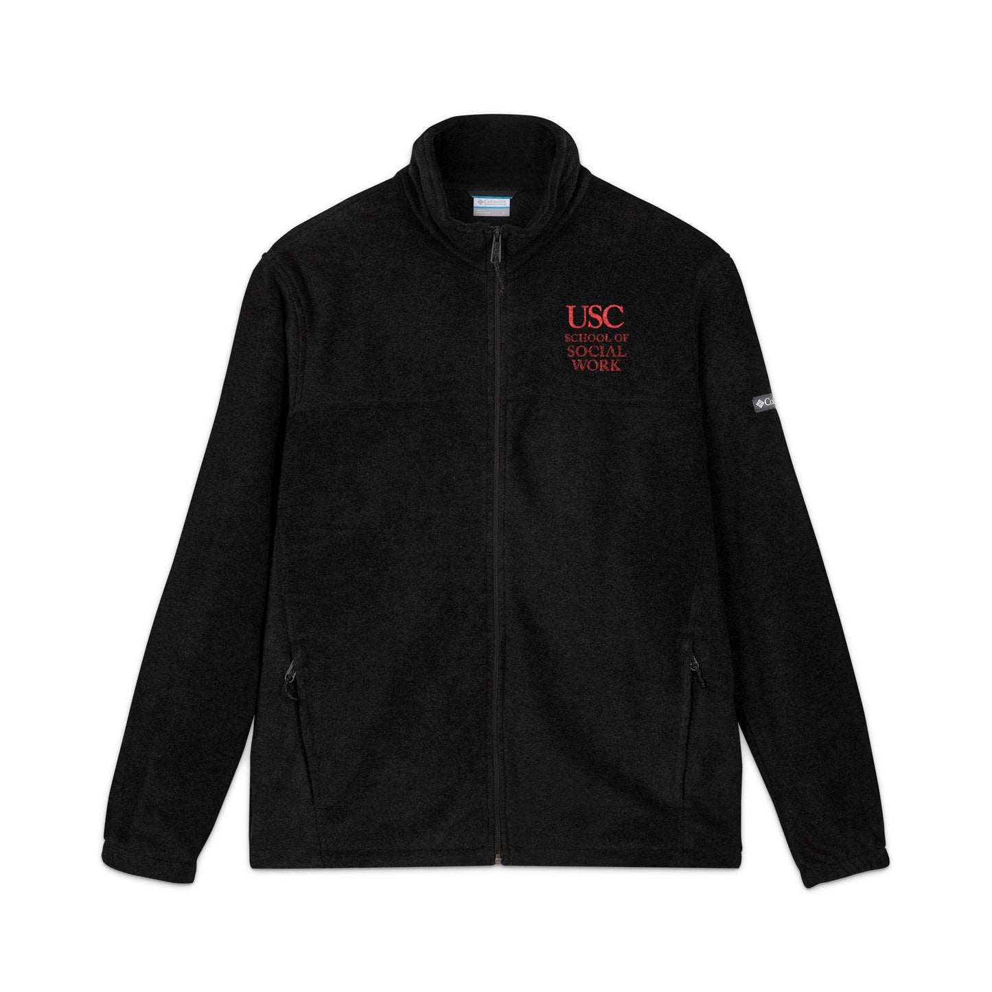 USC School of Social Work -Embroidered Unisex Columbia Fleece Jacket - Cozy & Stylish Outdoor Wear