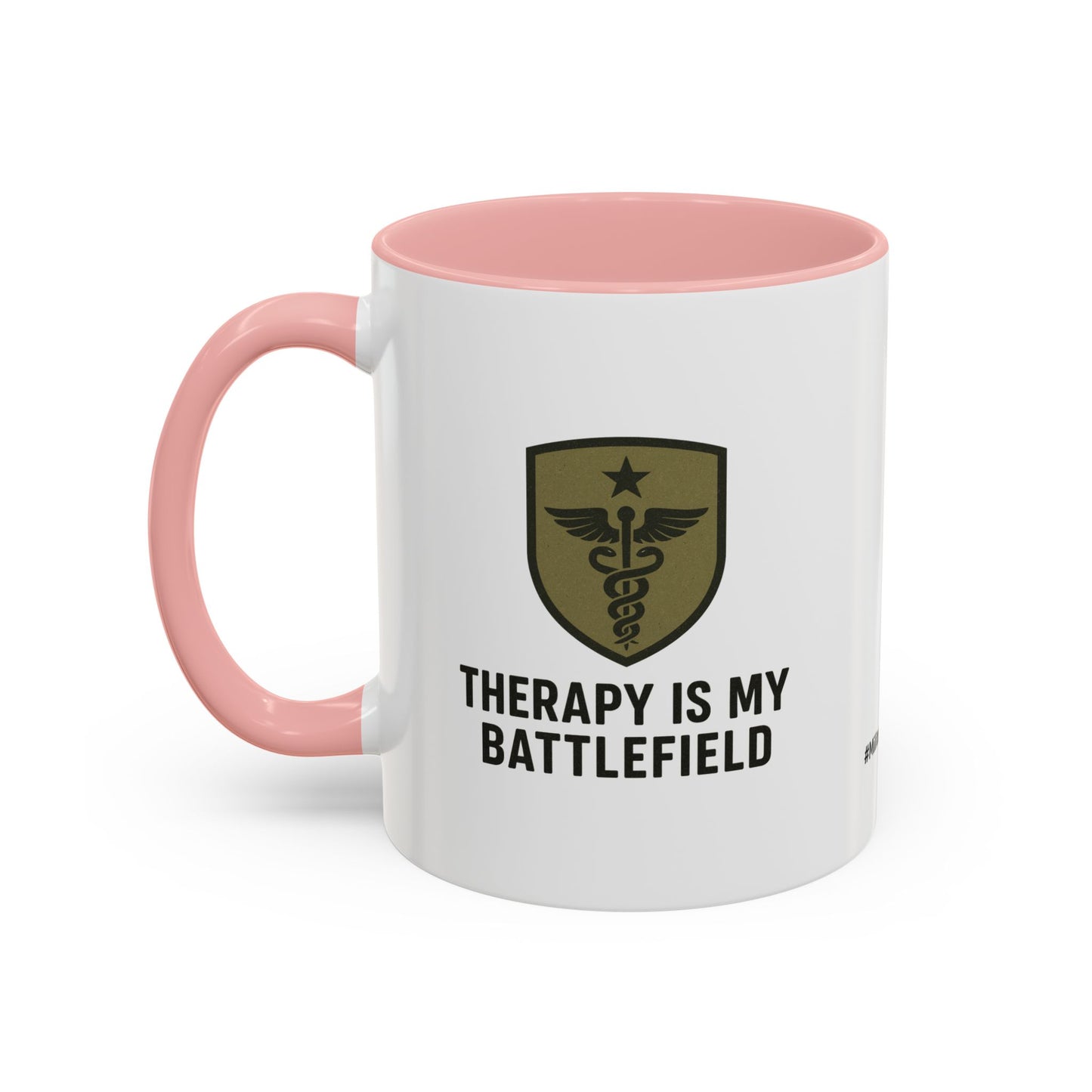 Military Social Work -Empowering Coffee Mug - "Therapy is My Battlefield" - Perfect Gift for Advocates and Supporters