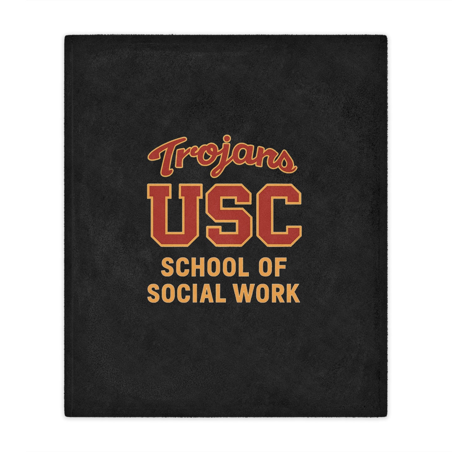 USC - School of Social Work Mini Blanket - Great for your office chair or your couch at home!