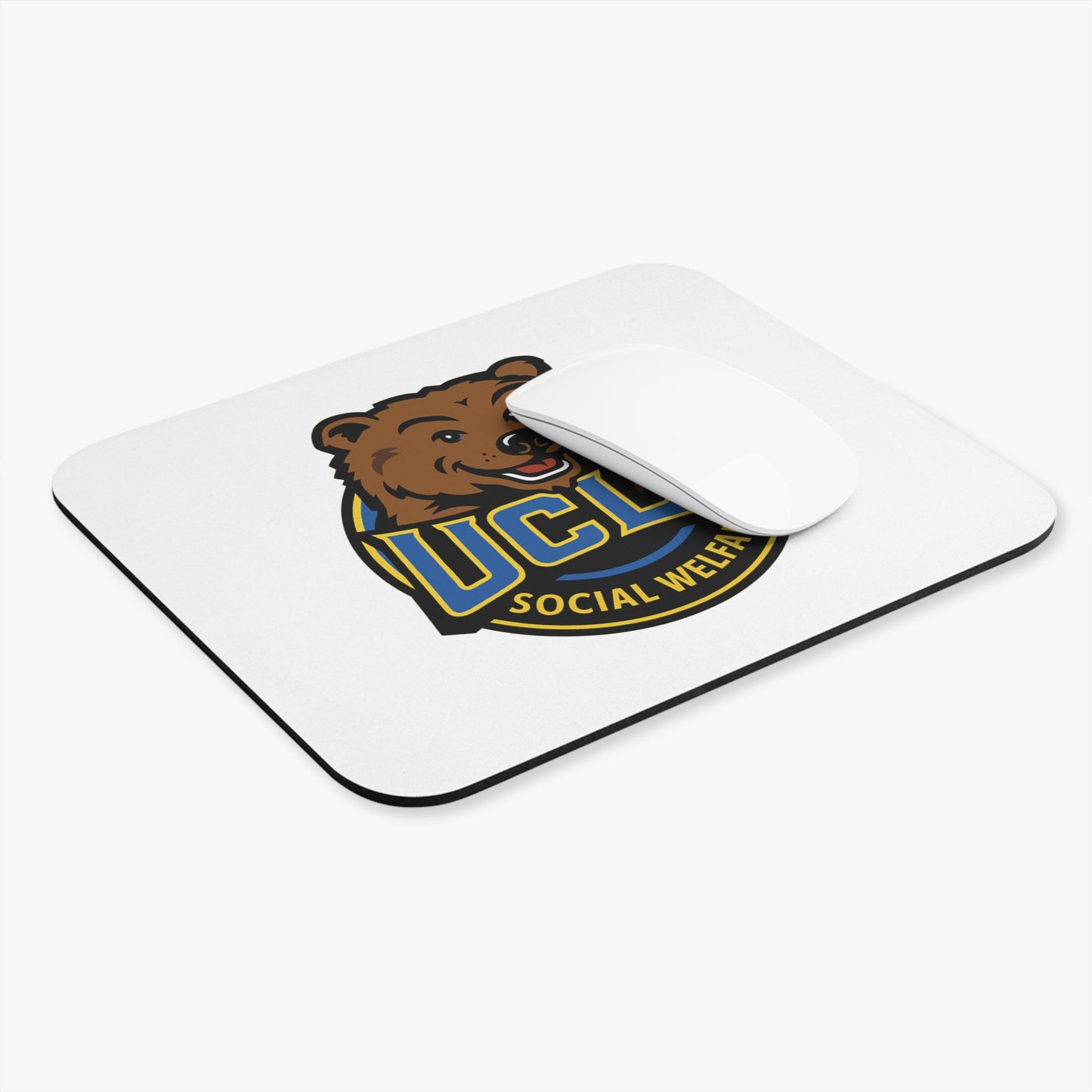 UCLA School of Social Welfare Bear Mouse Pad — College Desk Mousepad
