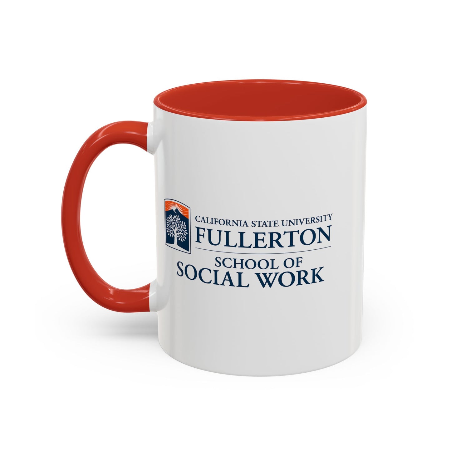 Fullerton School of Social Work Customized Accent Coffee Mug - 15oz