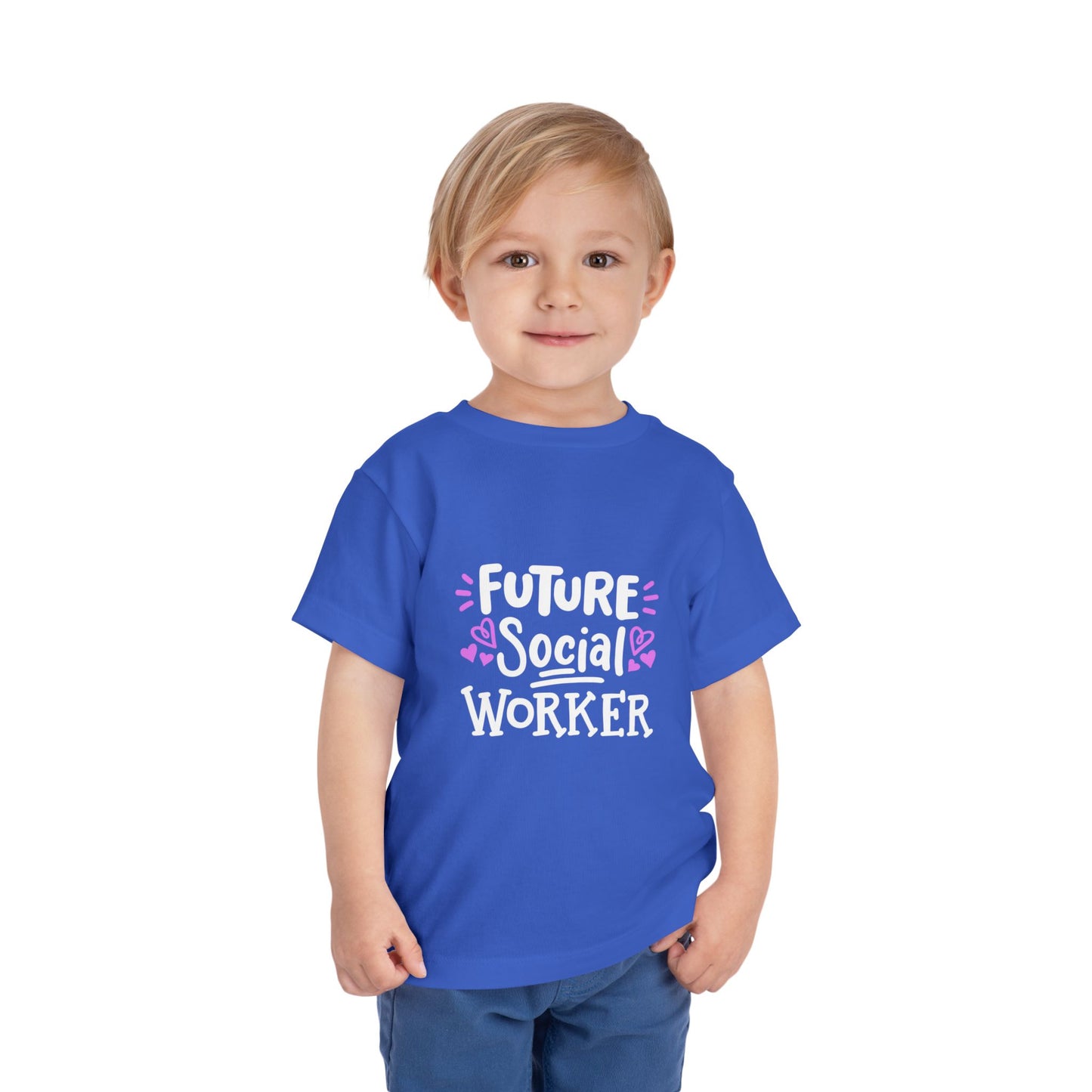 Toddler Tee — “Future Social Worker” Short Sleeve Shirt