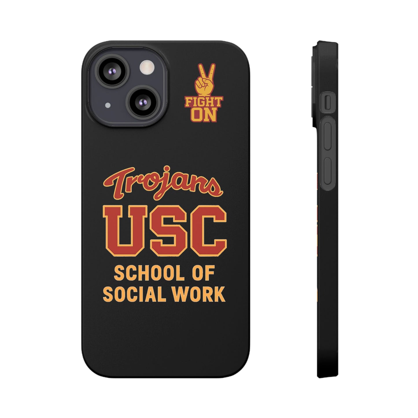 USC Trojans Slim I-Phone Case - School of Social Work (Black)