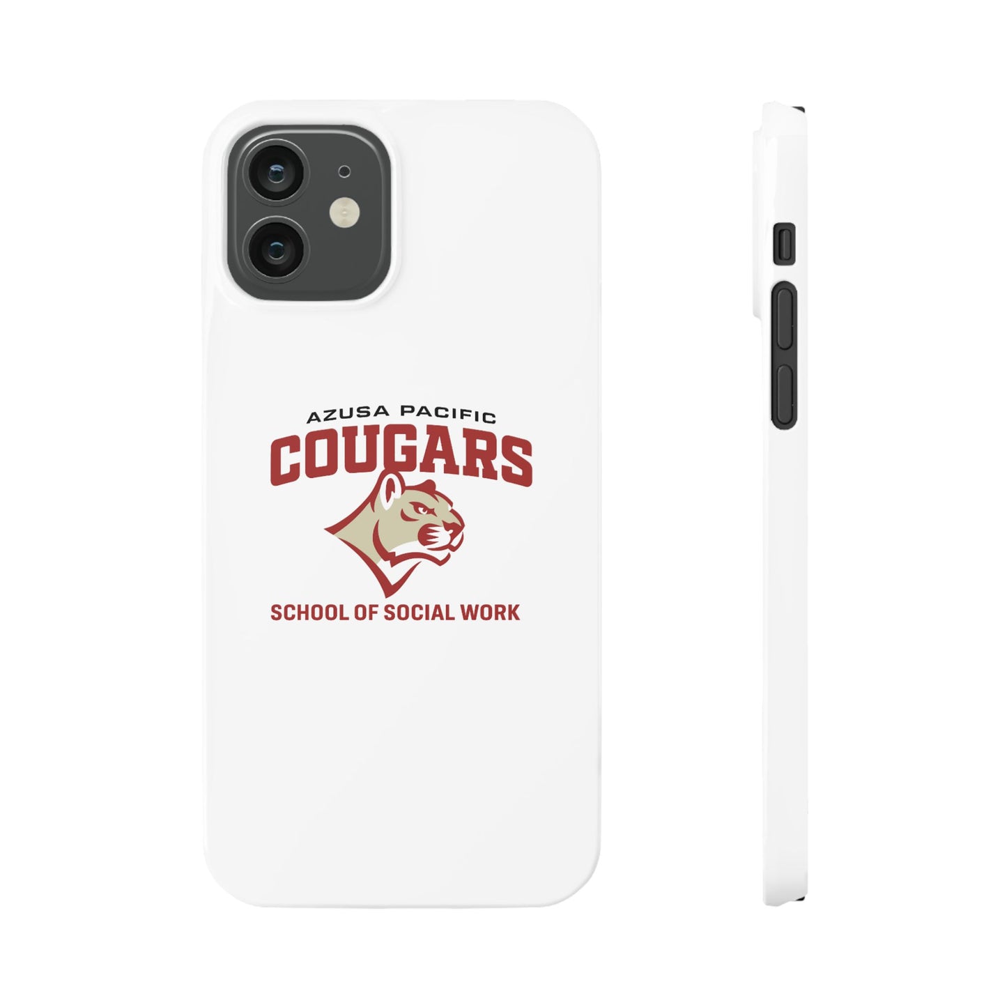 Azuza Pacific University - Slim I-Phone Case - School of Social Work (White)