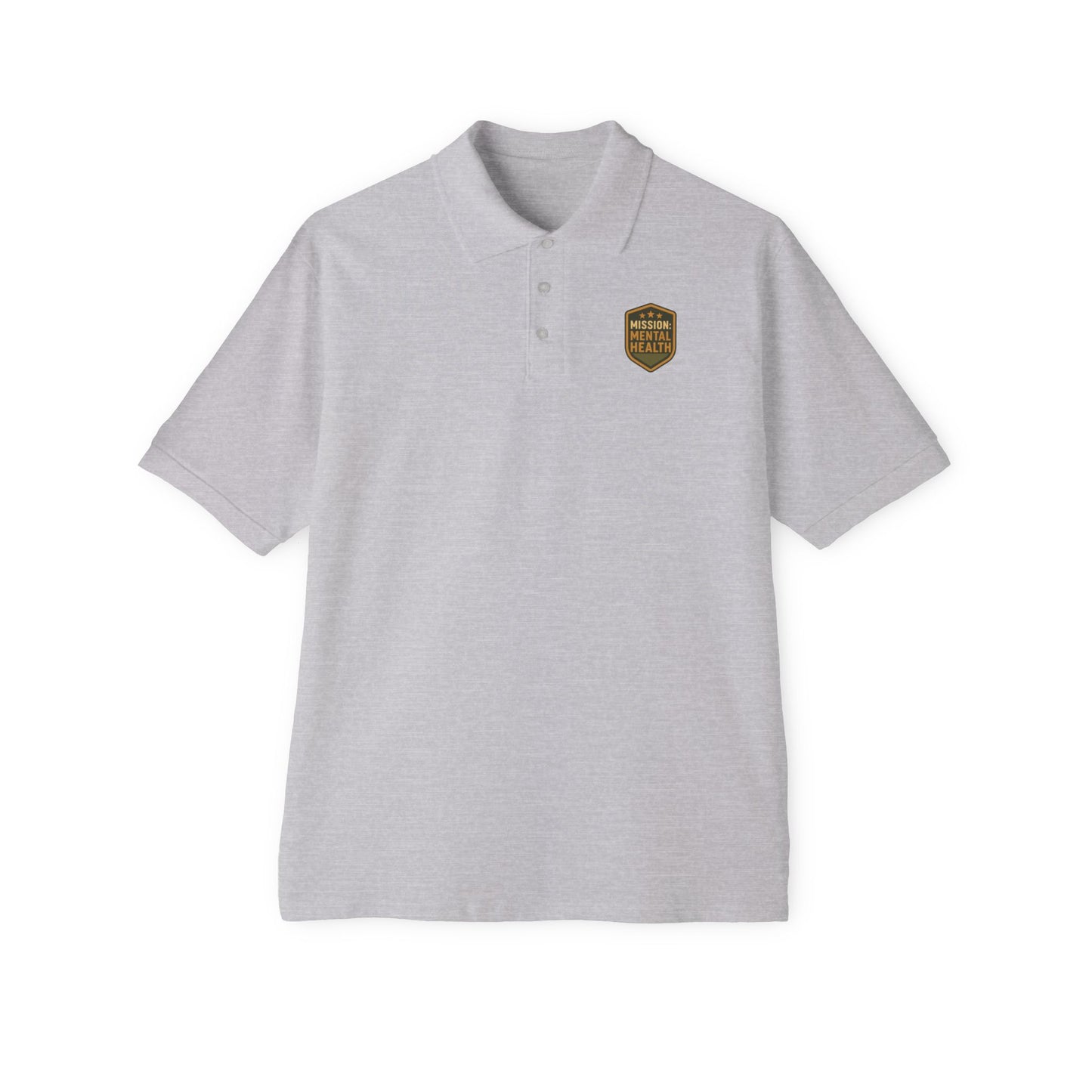 Military Social Work "Operation Mental Health" -Classic Men's Piqué Polo with Emblem