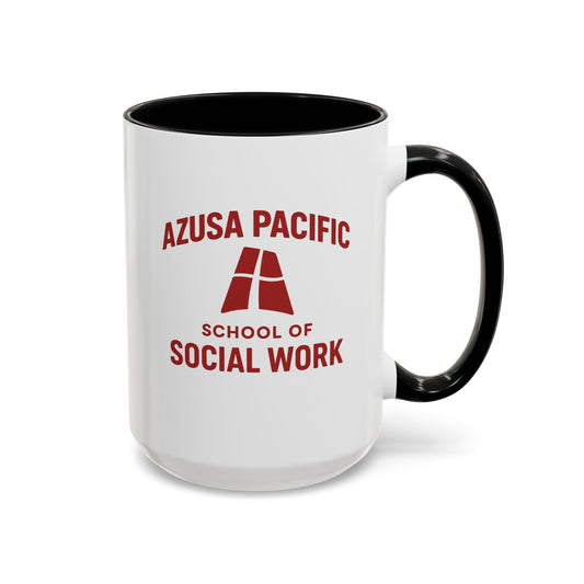 Azusa Pacific University - School of Social Work -Accent Mug - 15oz
