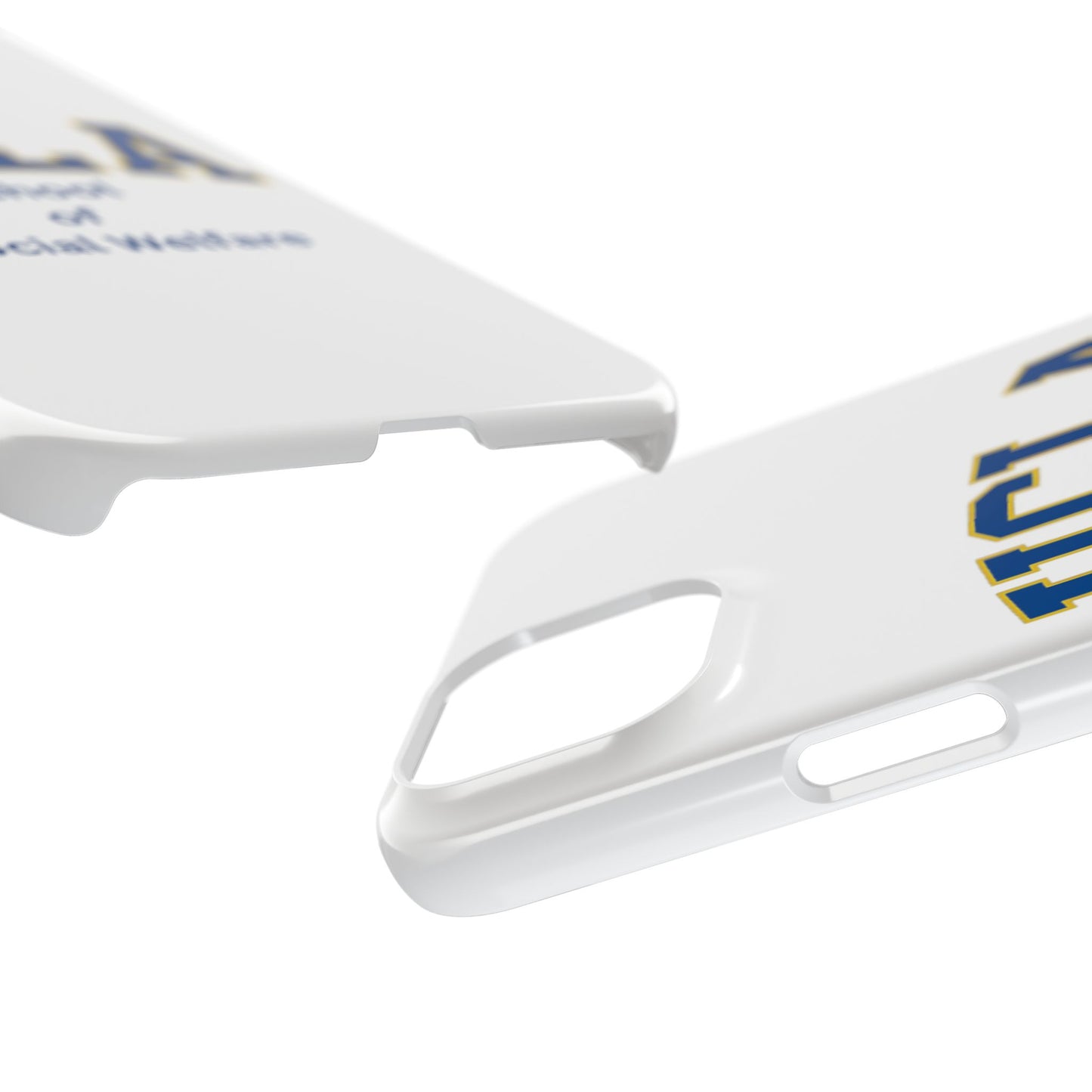 UCLA Slim I-Phone Case - School of Social Welfare-Text Logo (White)