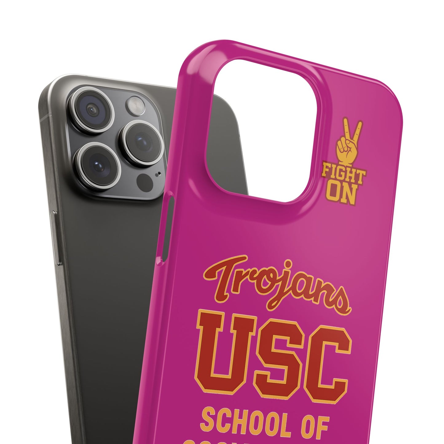 USC Trojans Slim I-Phone Case - School of Social Work (Pink)