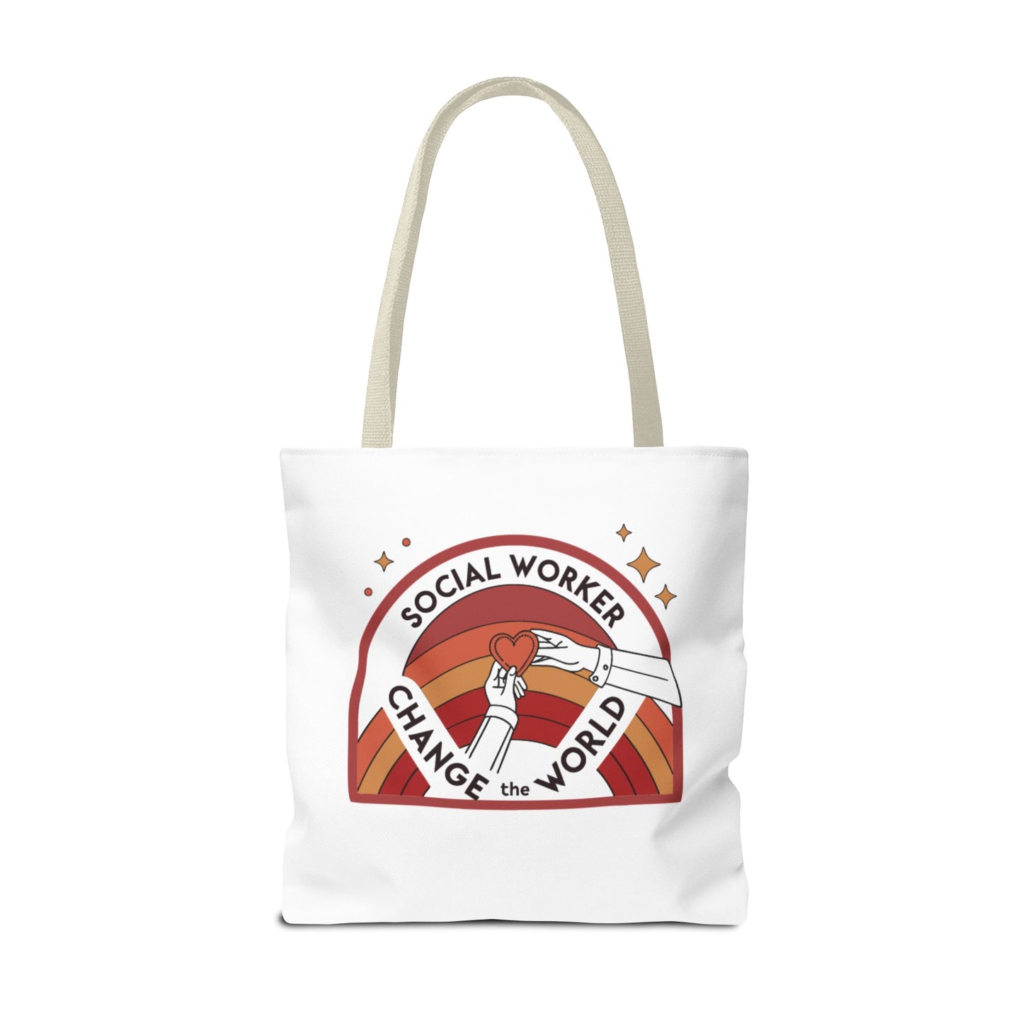 Social Worker Tote Bag — "Social Workers Are Everyday Heroes" / "Social Worker Change the World" Reusable Gift