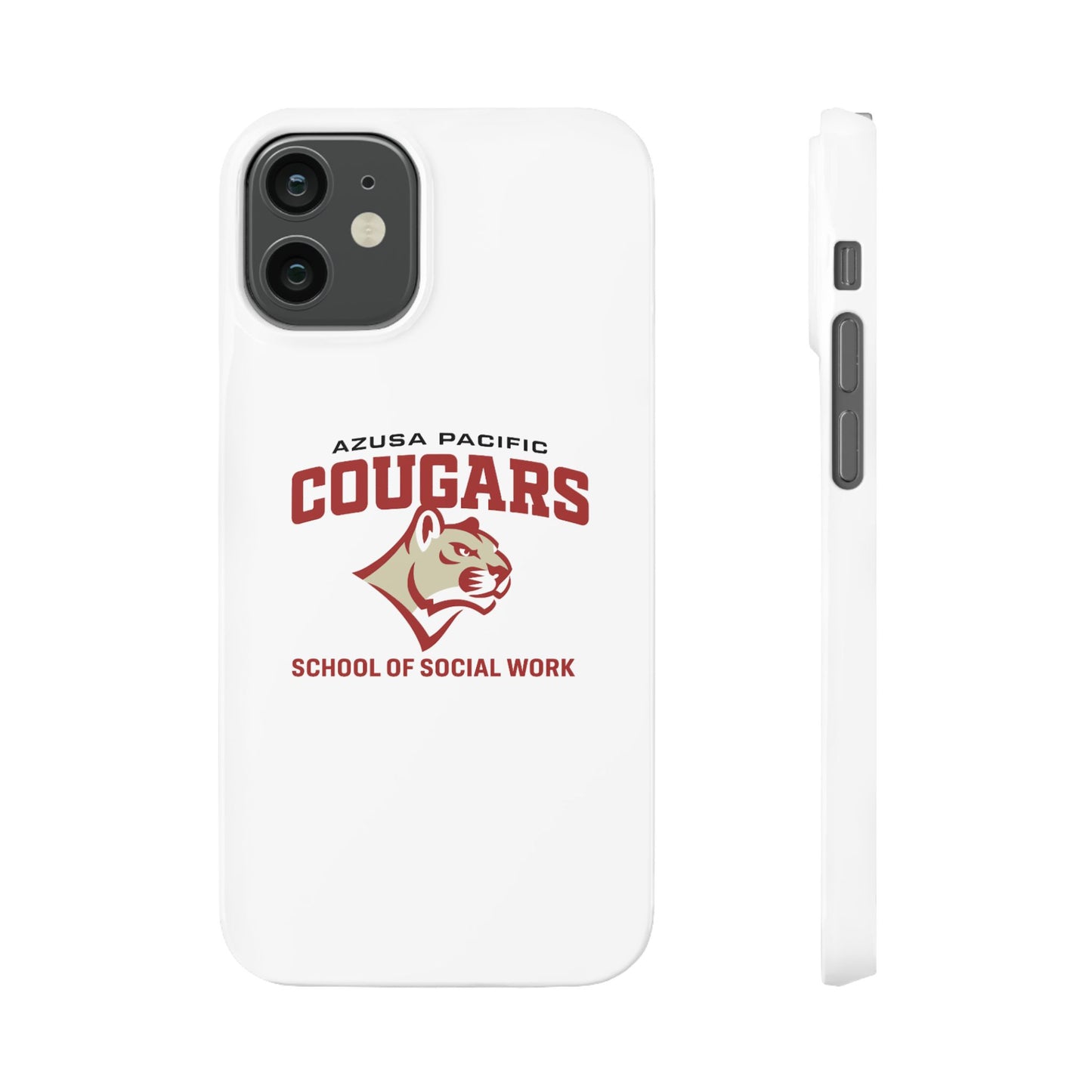 Azuza Pacific University - Slim I-Phone Case - School of Social Work (White)
