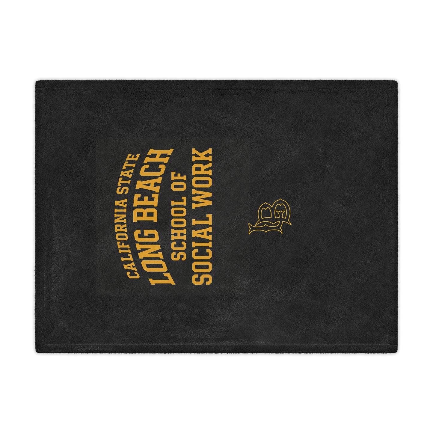 CSULB School of Social Work Mini Blanket - Great for your office chair or your couch at home!