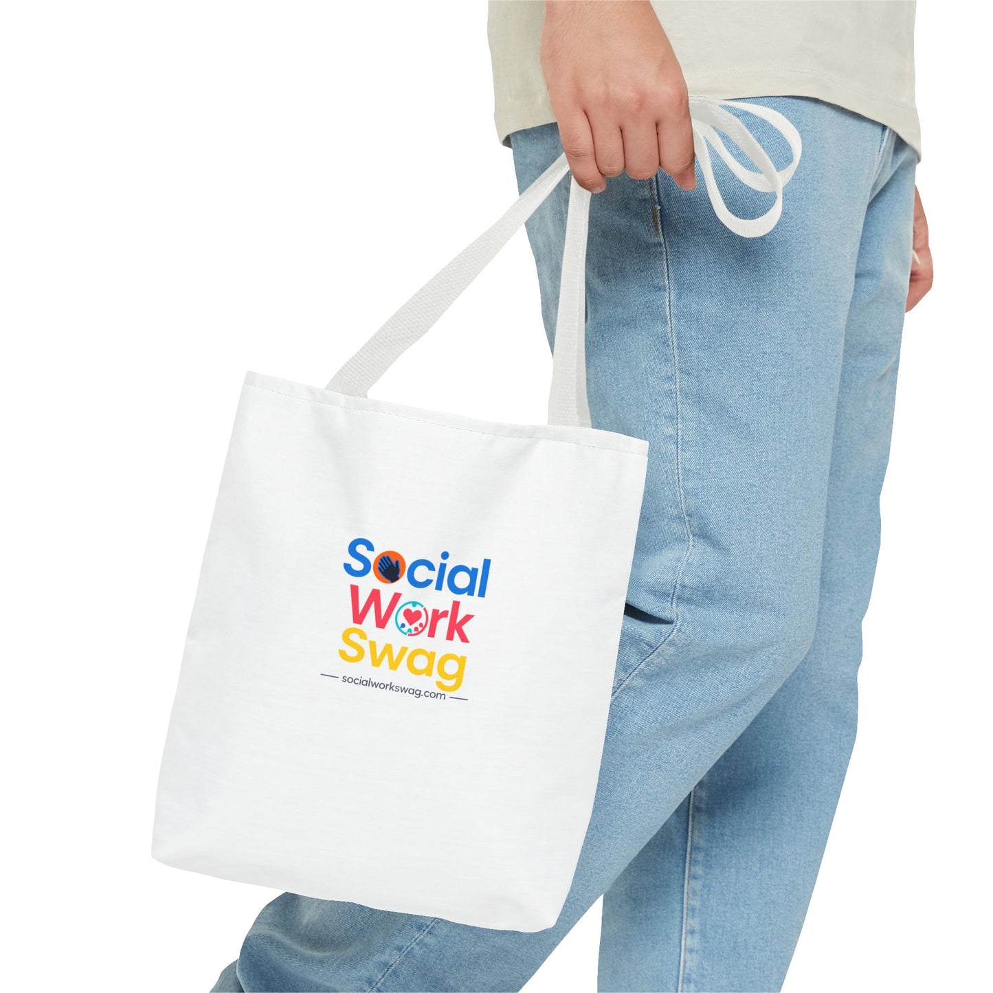 Social Work Swag Tote Bag — Colorful Social Worker Gift Tote