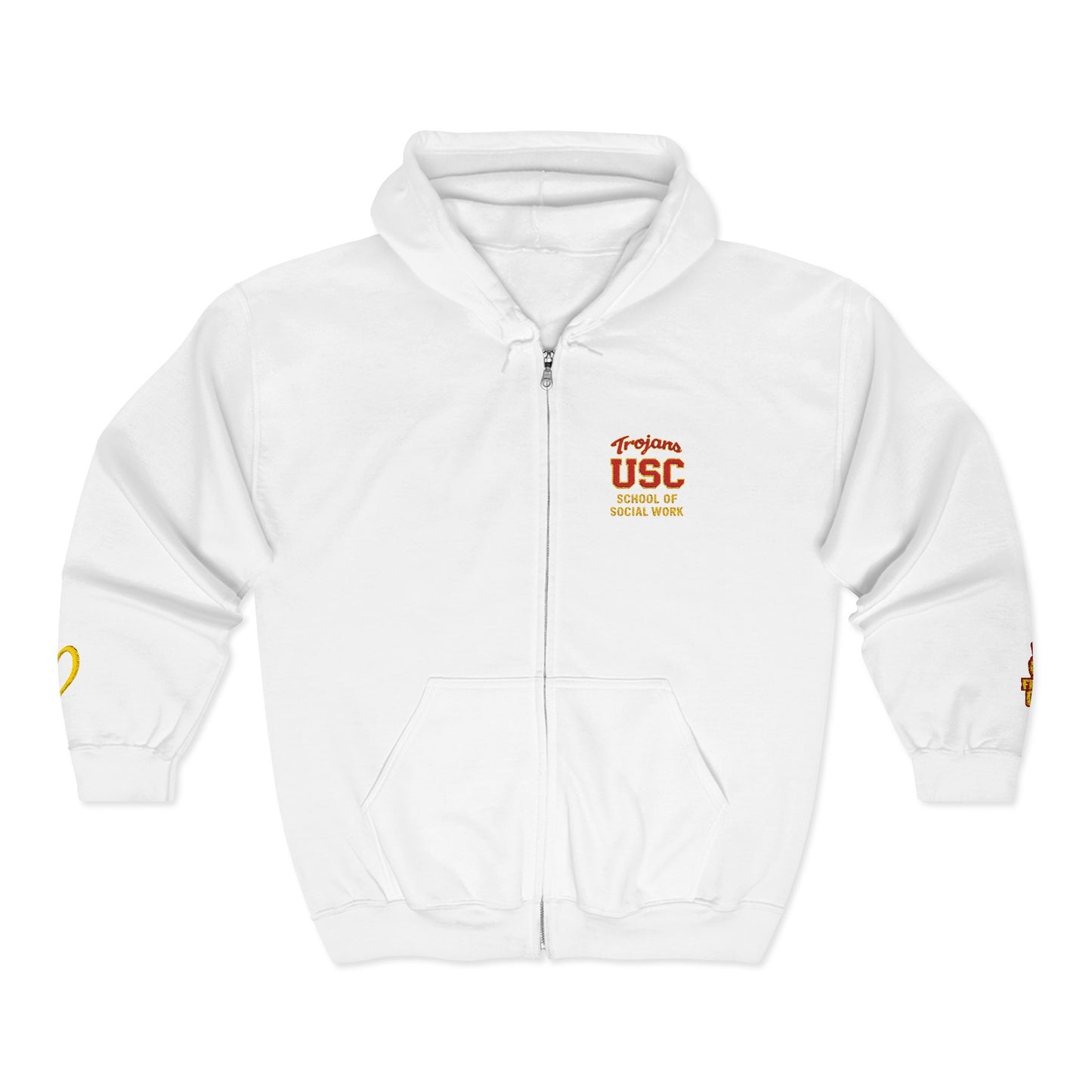 USC School of Social Work -Unisex Heavy Blend™ Full Zip Hooded Sweatshirt - Ultimate Comfort for Fans