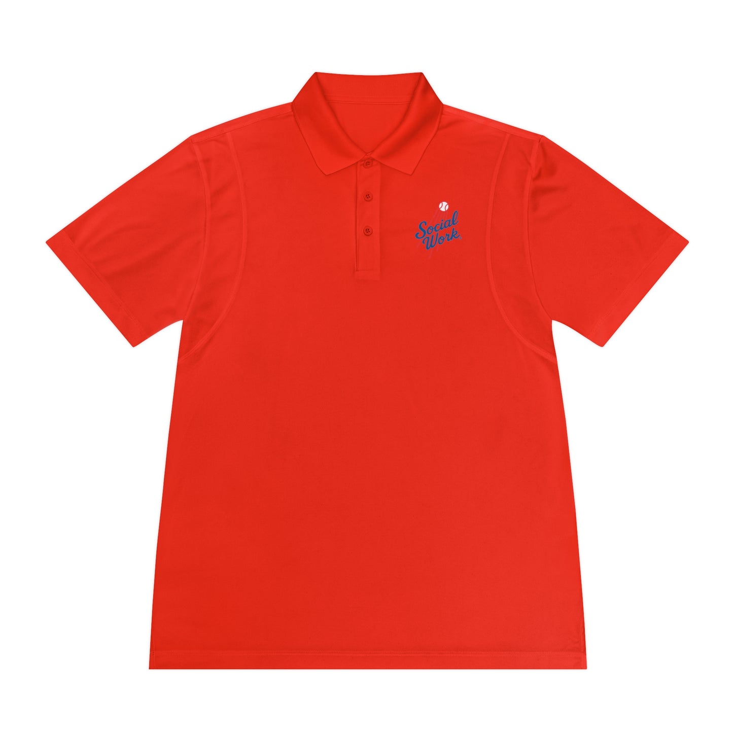 Sport Polo Shirt — Small "Special Week" Retro Script Chest Logo - Men's