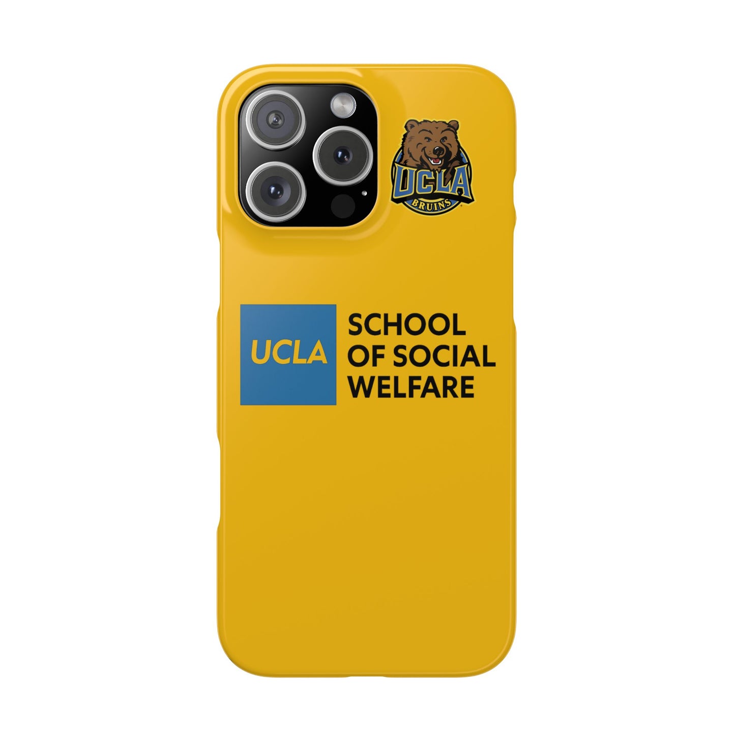 UCLA Slim I-Phone Case - School of Social Welfare (Yellow)