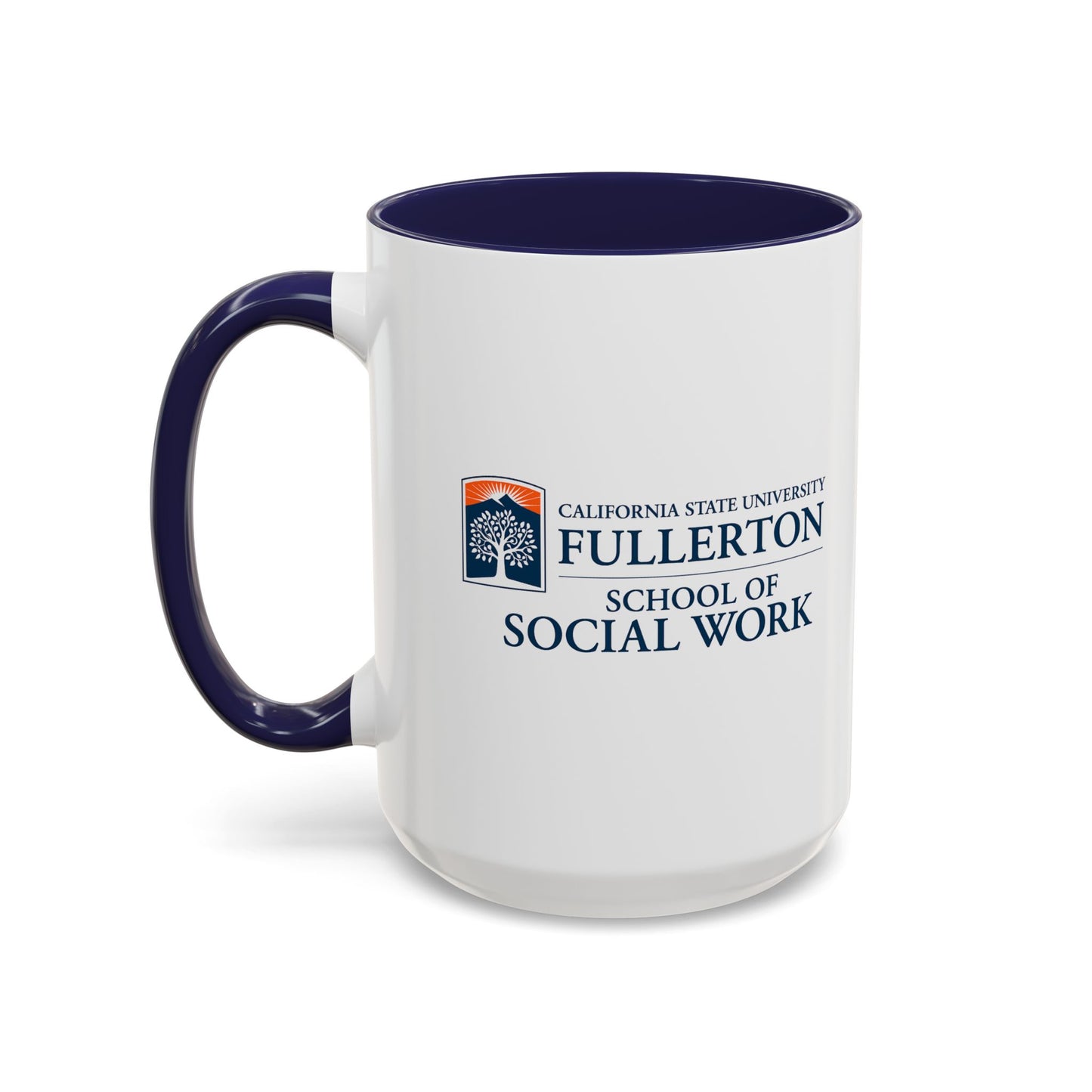 Fullerton School of Social Work Customized Accent Coffee Mug - 15oz
