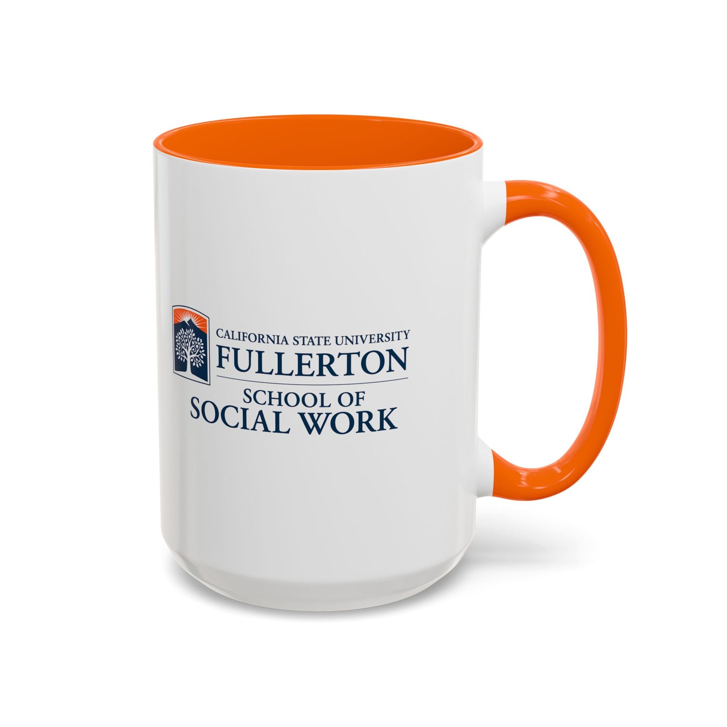Fullerton School of Social Work Customized Accent Coffee Mug - 15oz