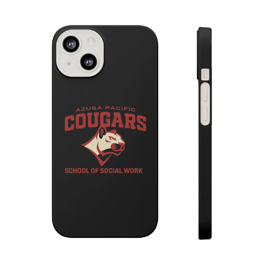 Azuza Pacific University - Slim I-Phone Case - School of Social Work (Black)