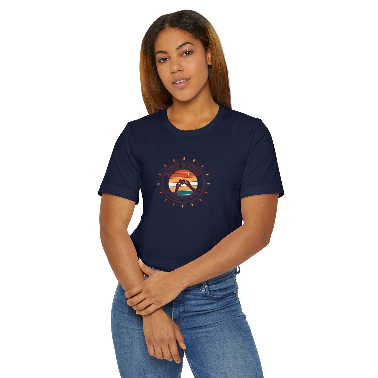 T-Shirt — Soul Worker Retro Sunset Graphic (Find Your Way) - Social Worker