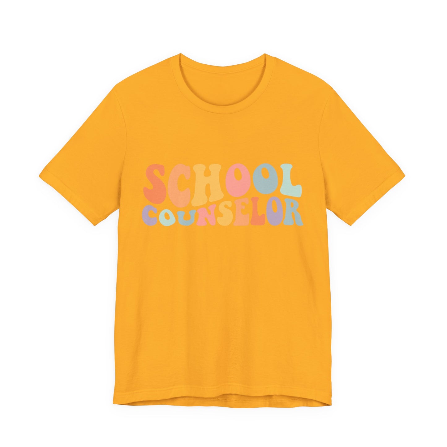 Unisex School Counselor Retro Shirt — Colorful Counseling Appreciation Tee