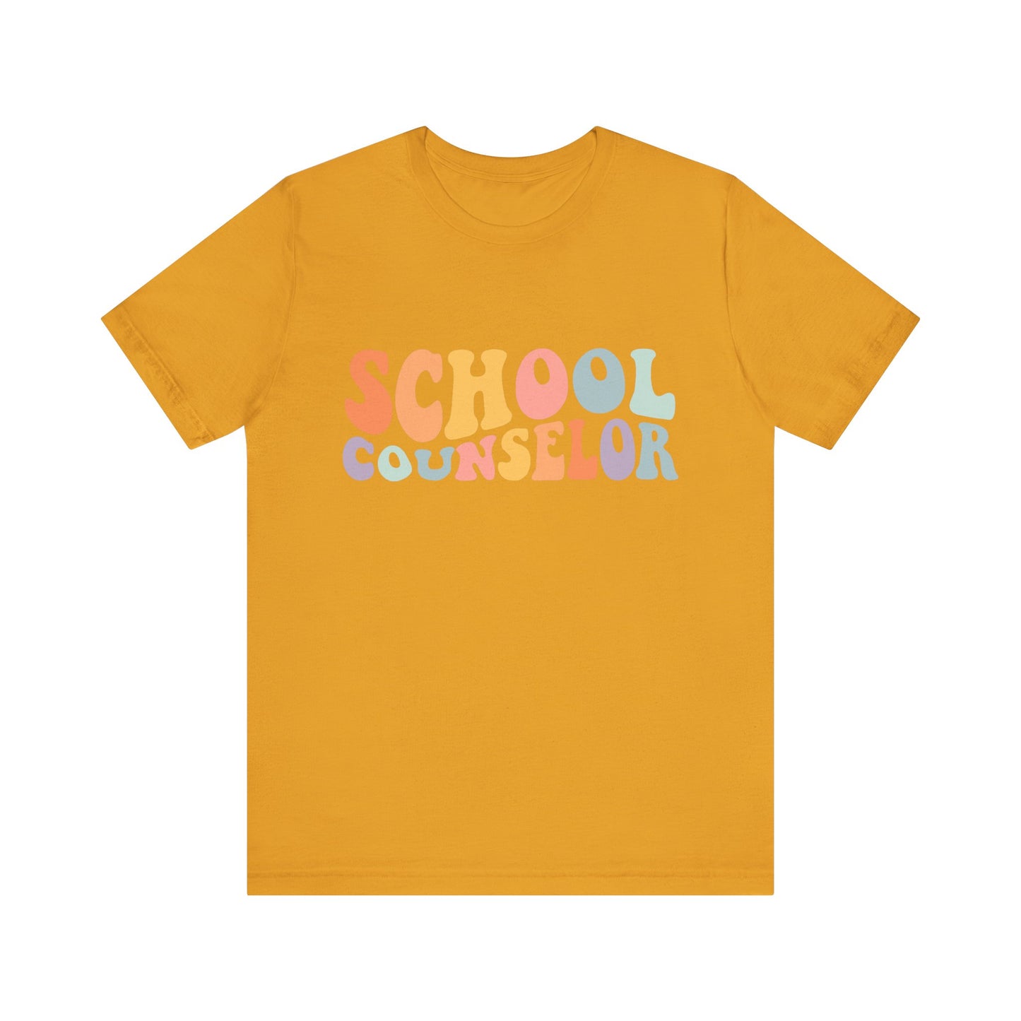Unisex School Counselor Retro Shirt — Colorful Counseling Appreciation Tee