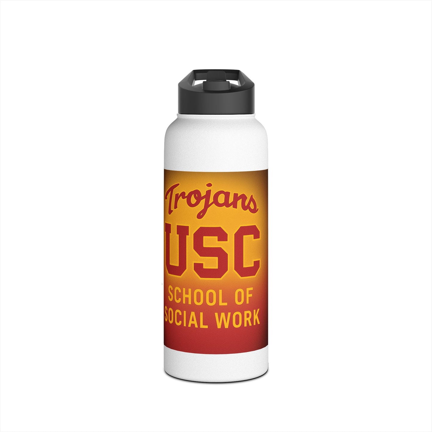 USC Trojans Stainless Steel Water Bottle - Fight On & School of Social Work Designs