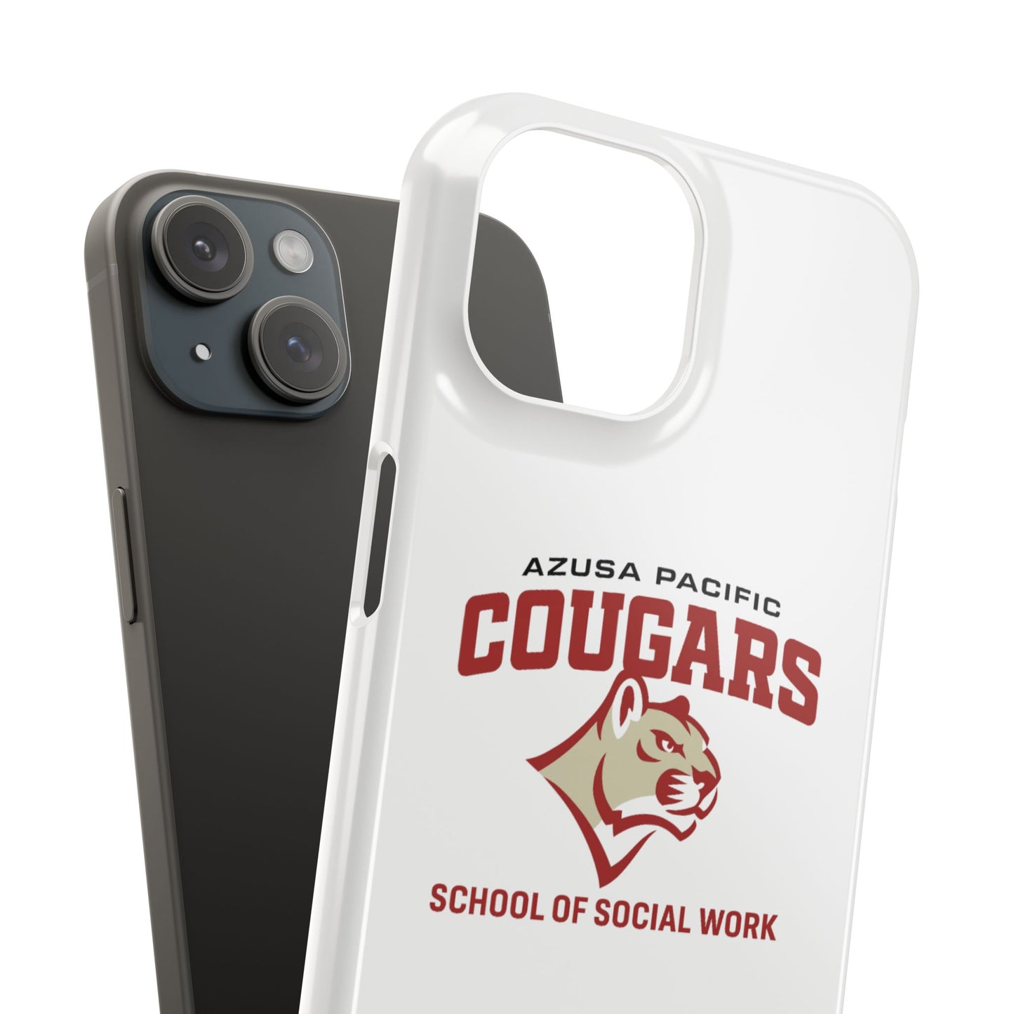 Azuza Pacific University - Slim I-Phone Case - School of Social Work (White)