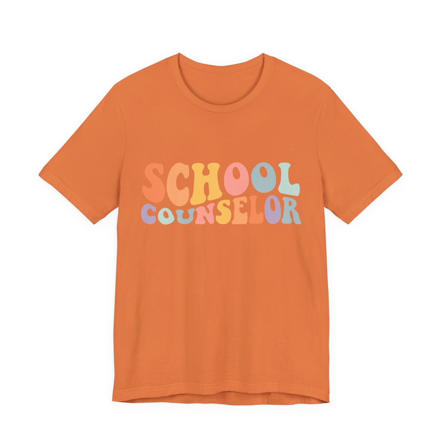 Unisex School Counselor Retro Shirt — Colorful Counseling Appreciation Tee