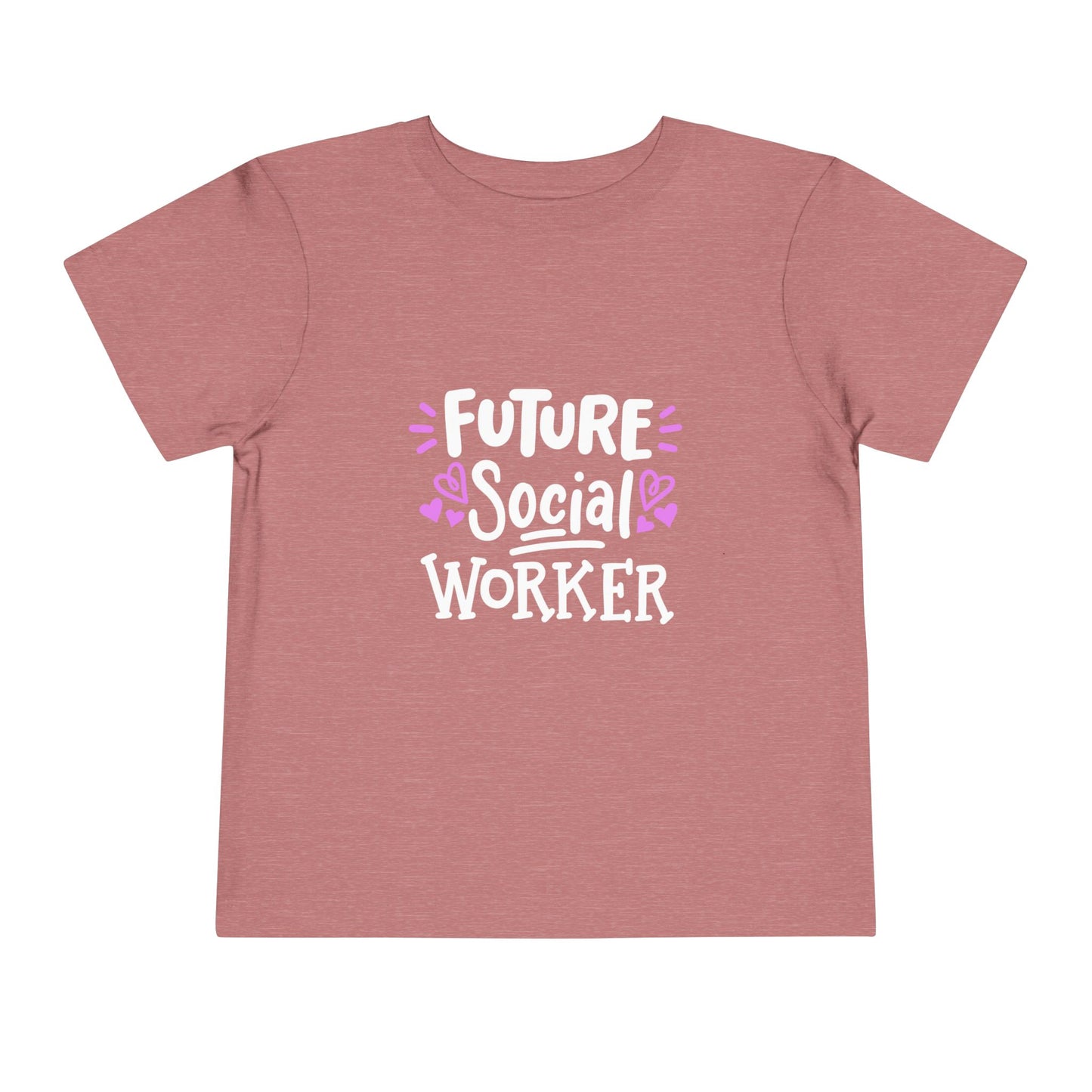 Toddler Tee — “Future Social Worker” Short Sleeve Shirt
