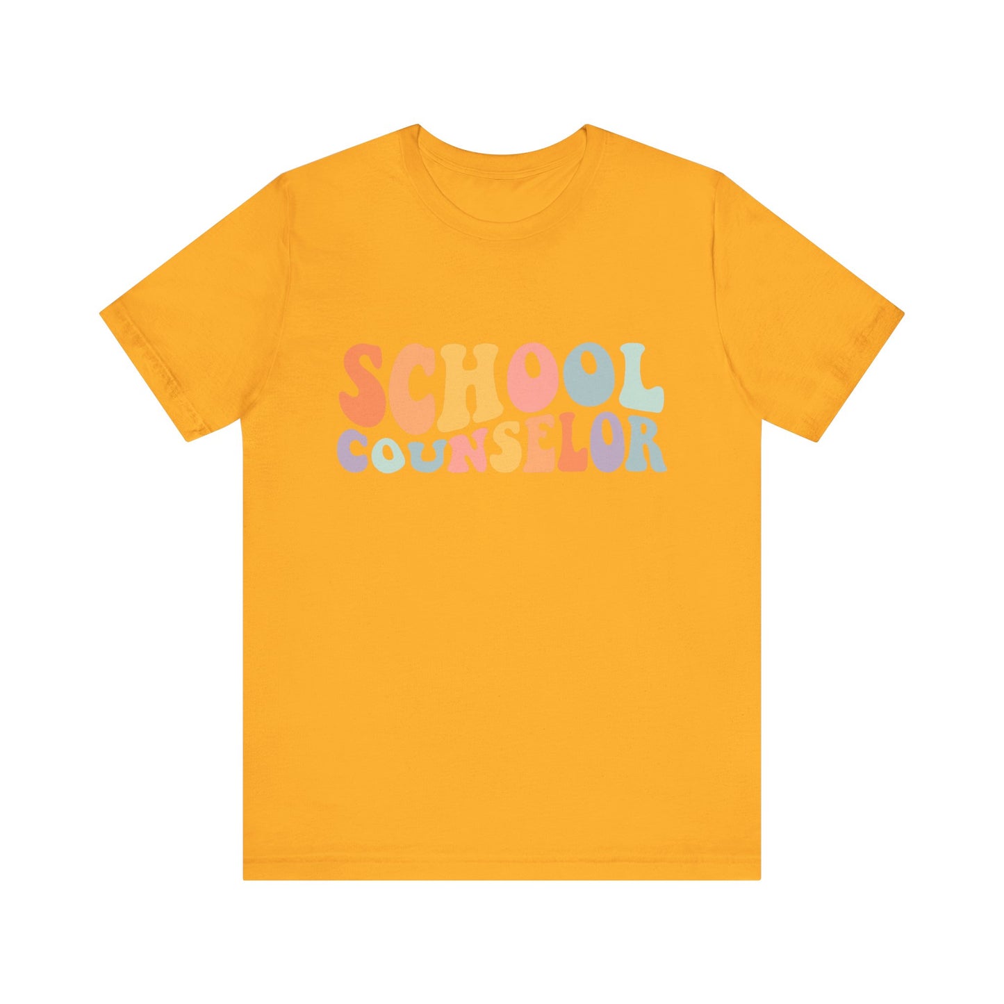 Unisex School Counselor Retro Shirt — Colorful Counseling Appreciation Tee